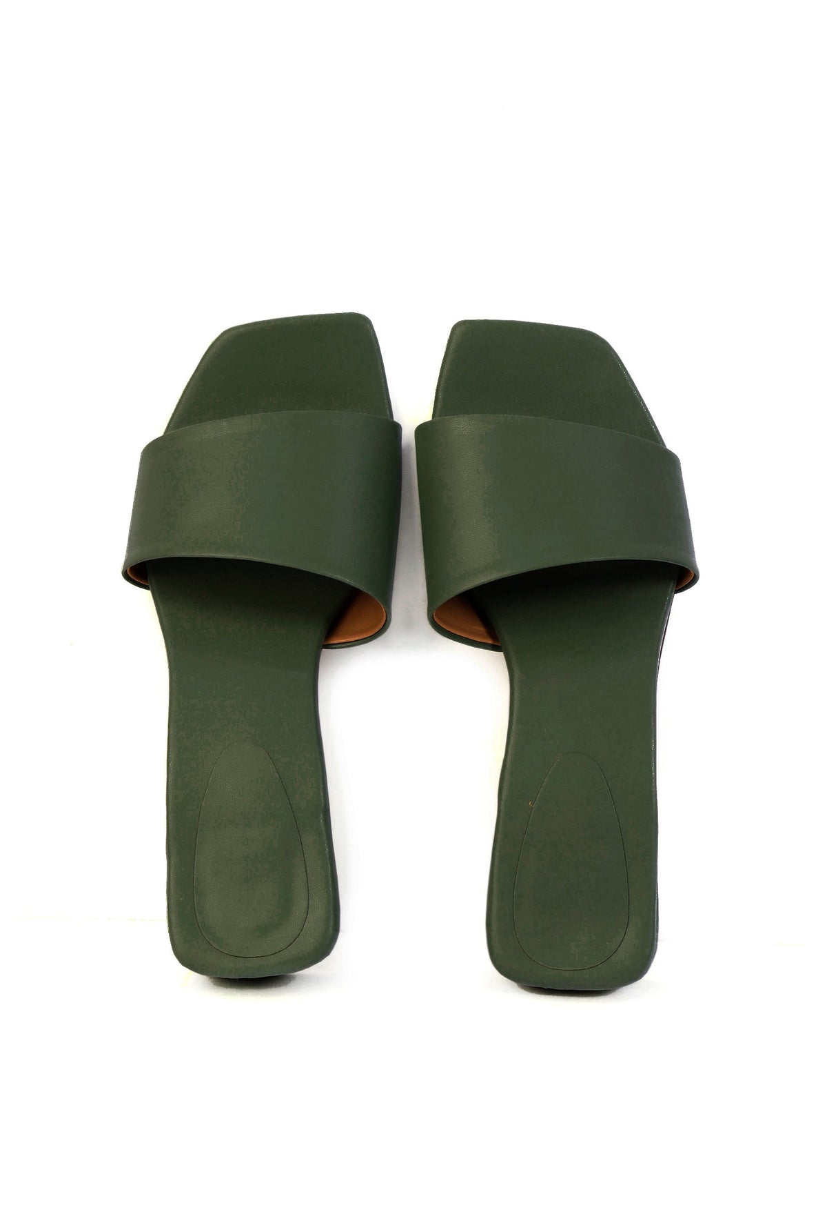 Sage Green Cruelty Free Leather Heels サイズ EU38