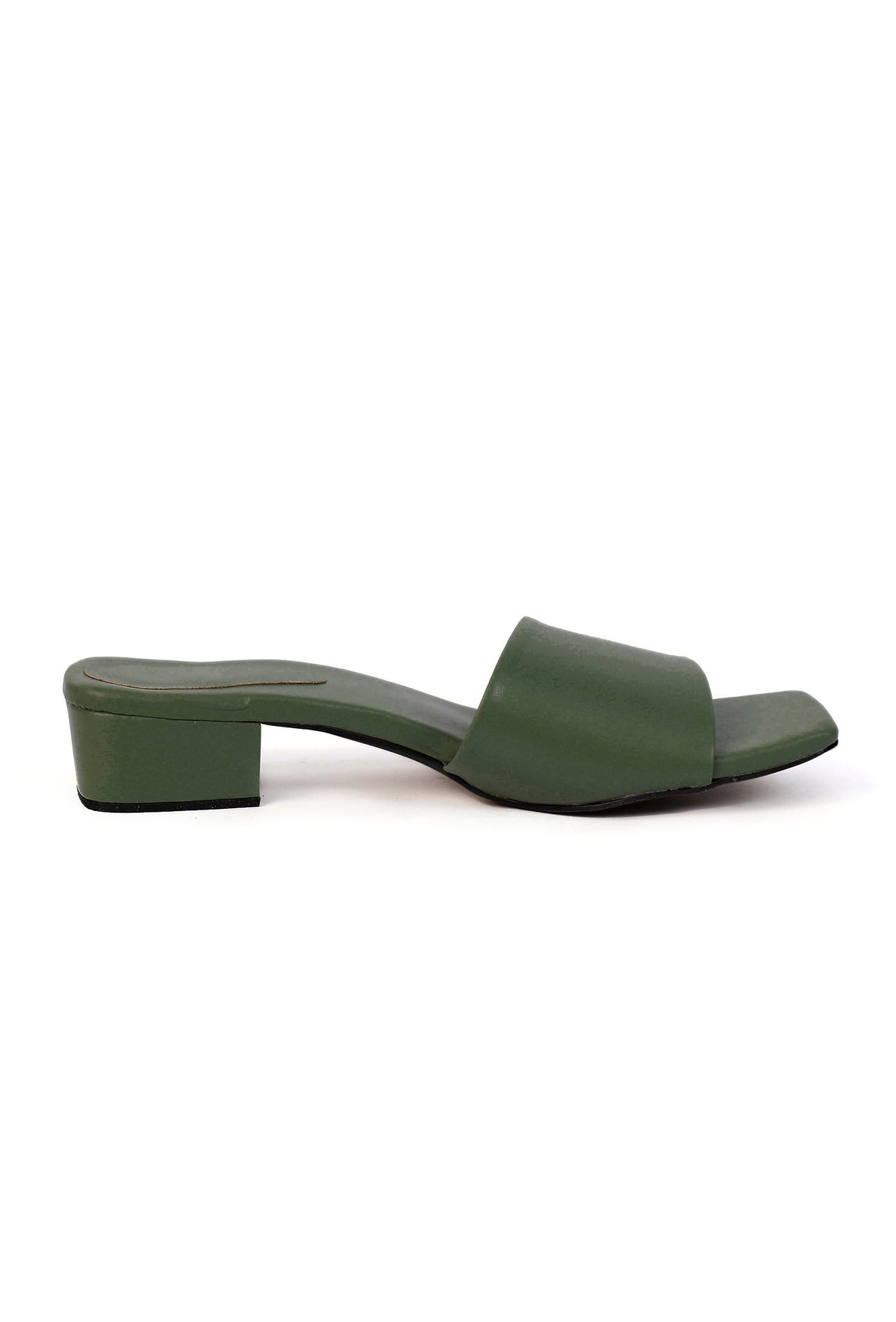 Sage Green Cruelty Free Leather Heels サイズ EU35