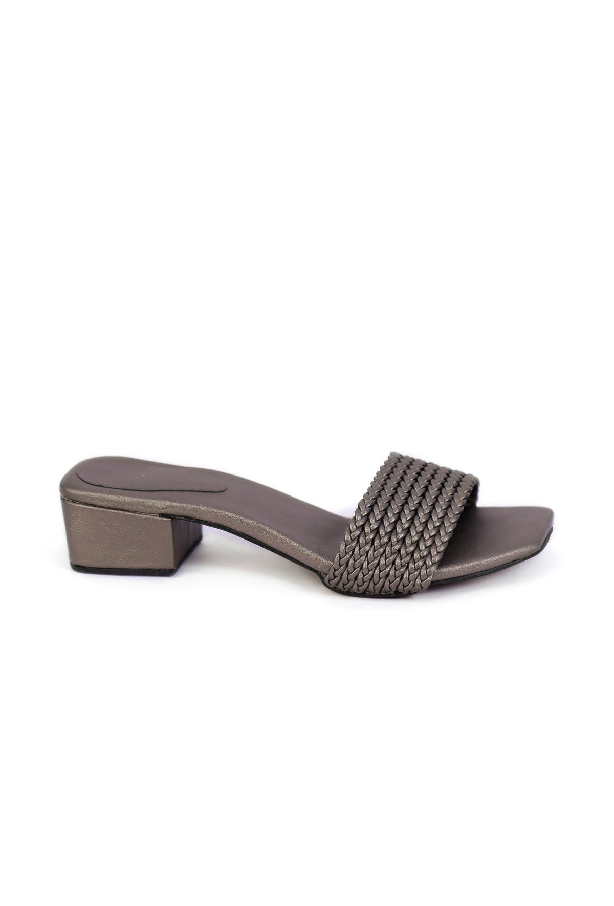 Ivon Grey Cruelty Free Leather Heels サイズ EU42