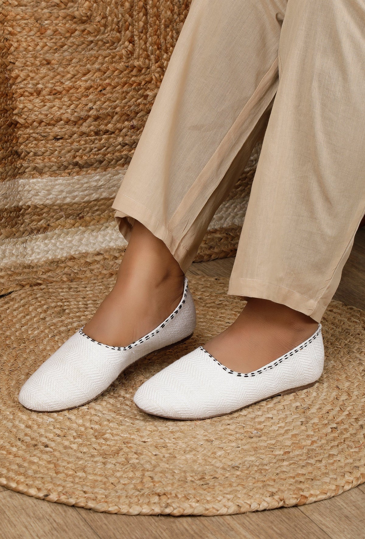Irish White Pure Hemp Loafers サイズ EU36