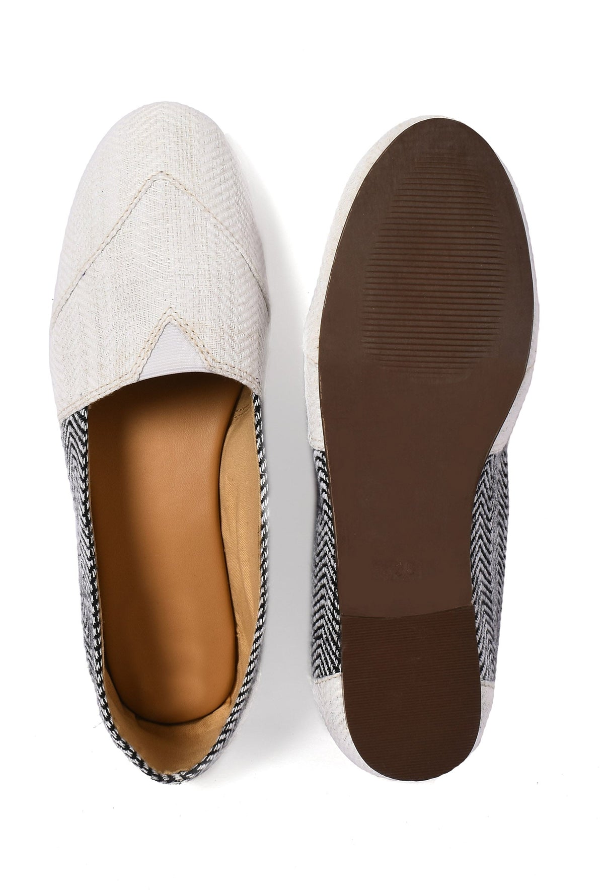 Irish White and Black Pure Hemp Loafers サイズ EU38
