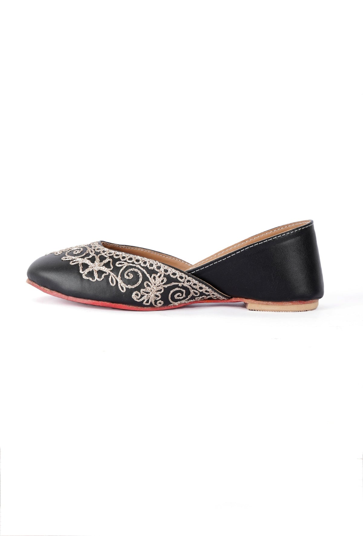 Rylie Black Dori Zari Embroidery Jutti サイズ EU35