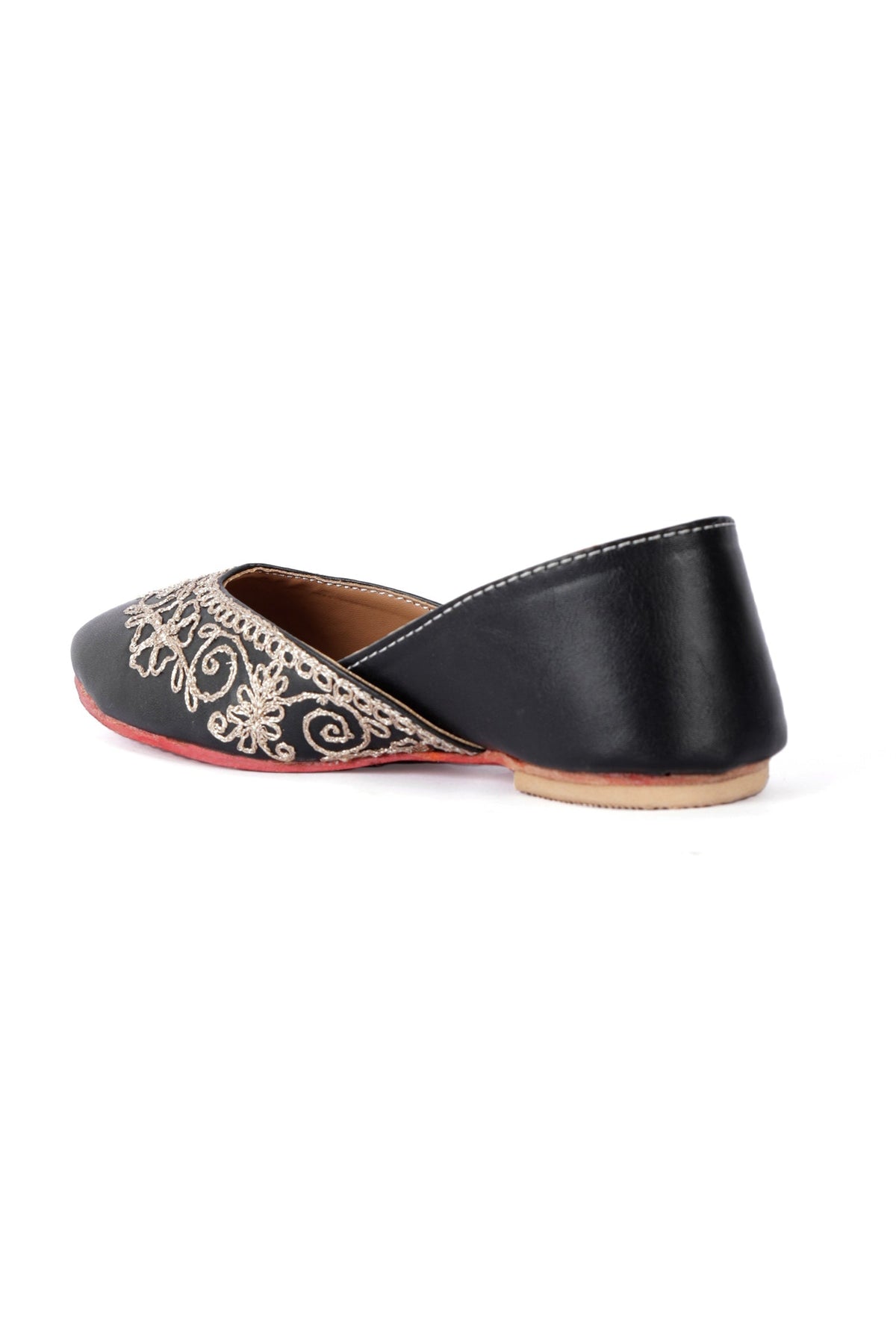 Rylie Black Dori Zari Embroidery Jutti サイズ EU38