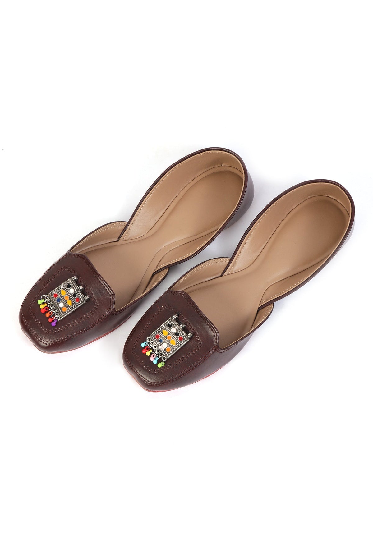 Dark Brown Jutti with German Silver Accents サイズ EU41