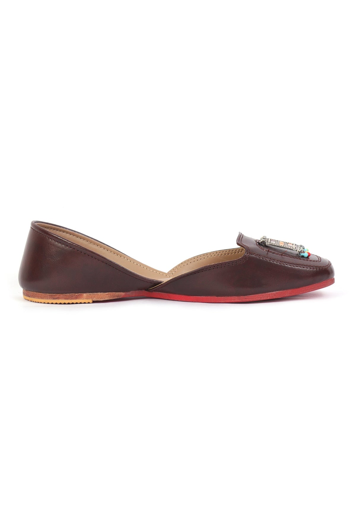 Dark Brown Jutti with German Silver Accents サイズ EU37