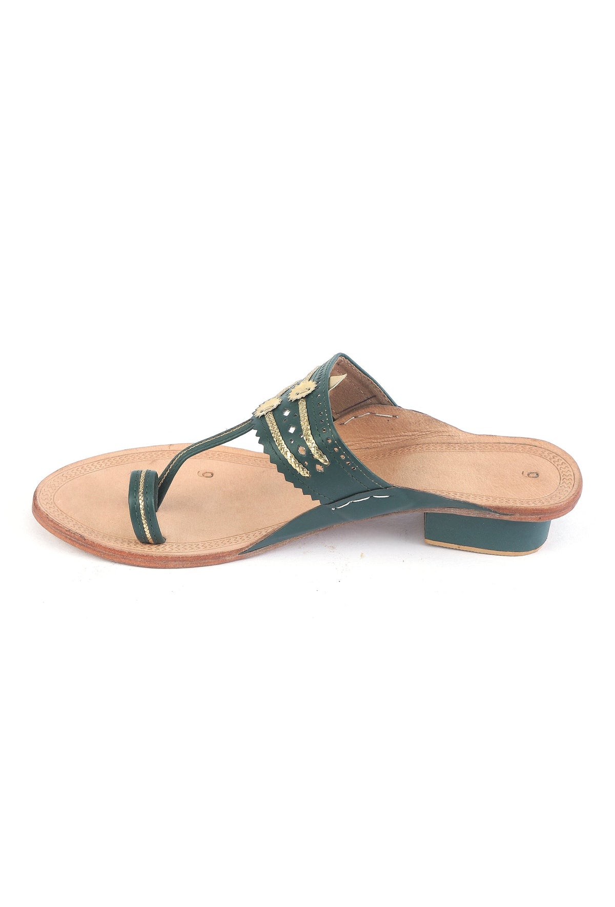 Traditional Handmade Genuine Cruelty-Free Leather Kolhapuri Chappal サイズ EU39