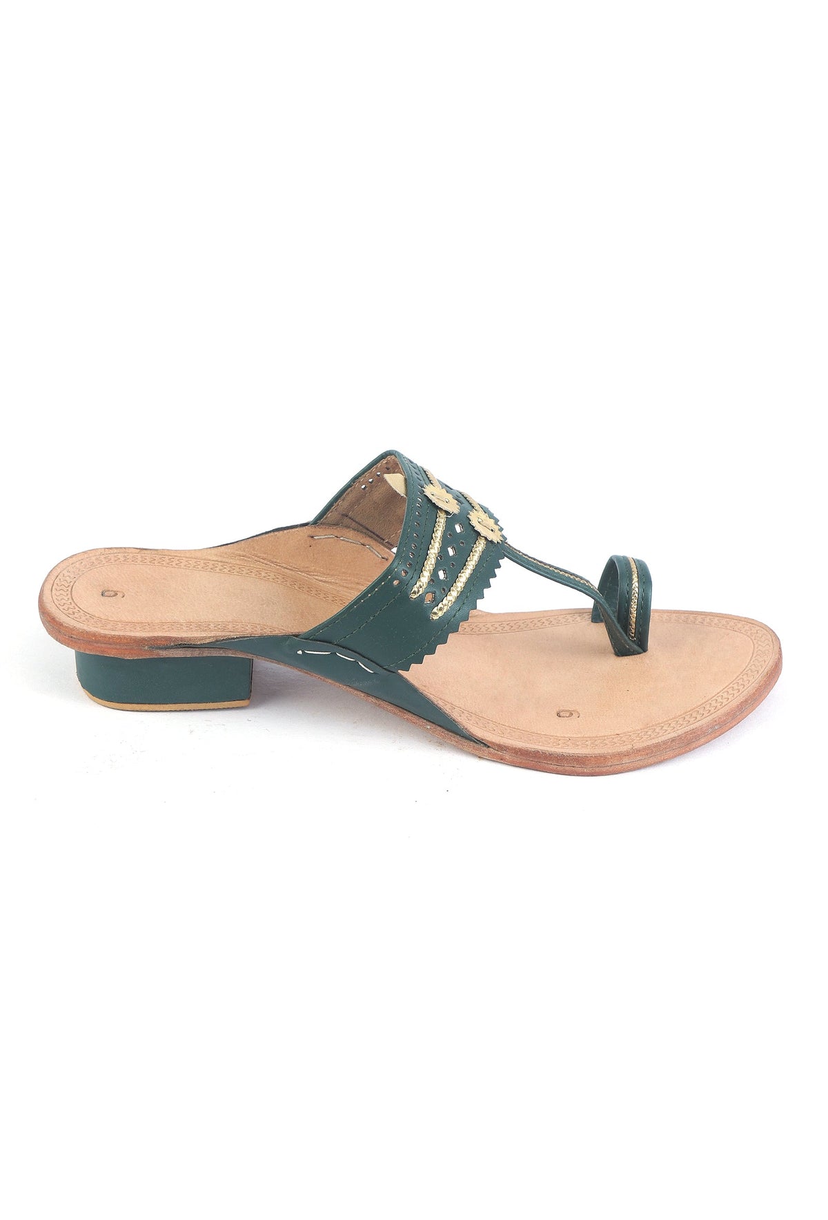 Traditional Handmade Genuine Cruelty-Free Leather Kolhapuri Chappal サイズ EU39