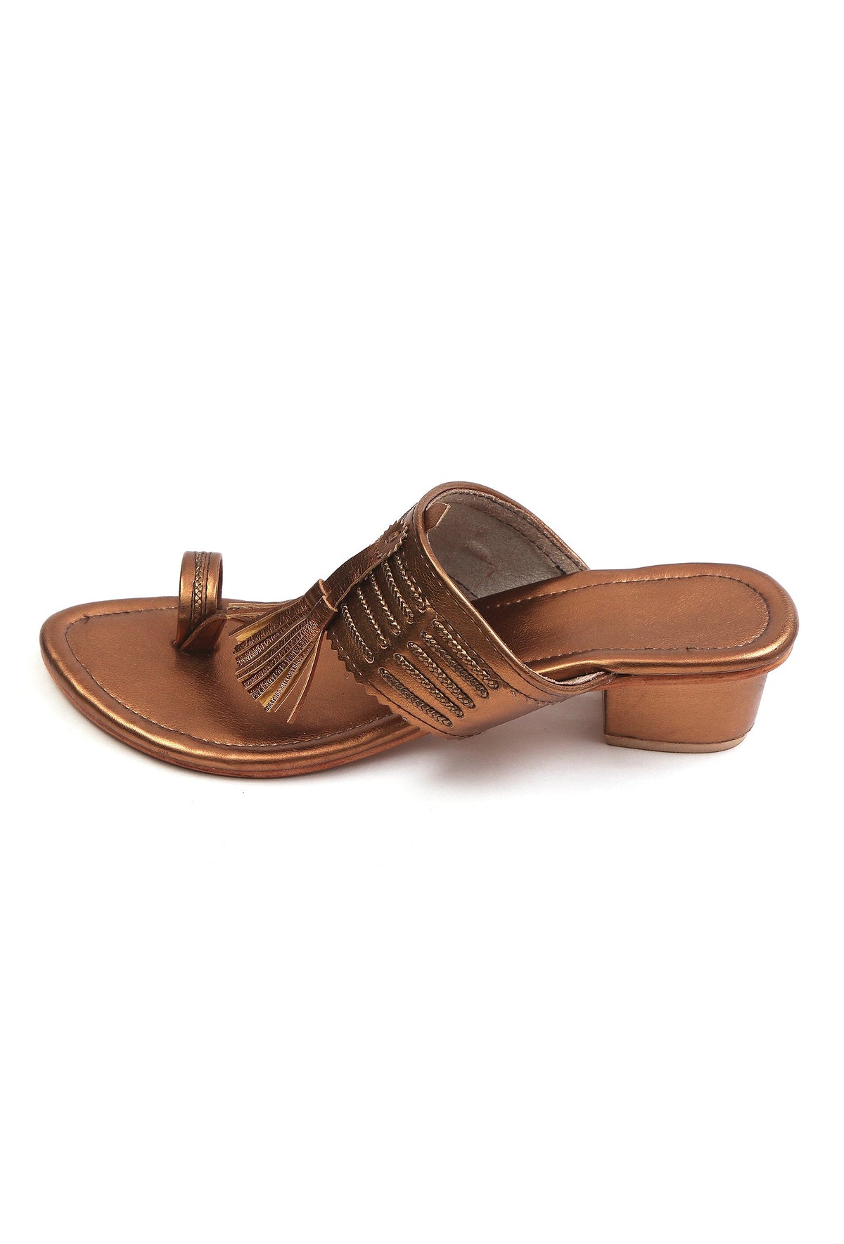Amber Tassel Kolhapuri Heels サイズ EU38