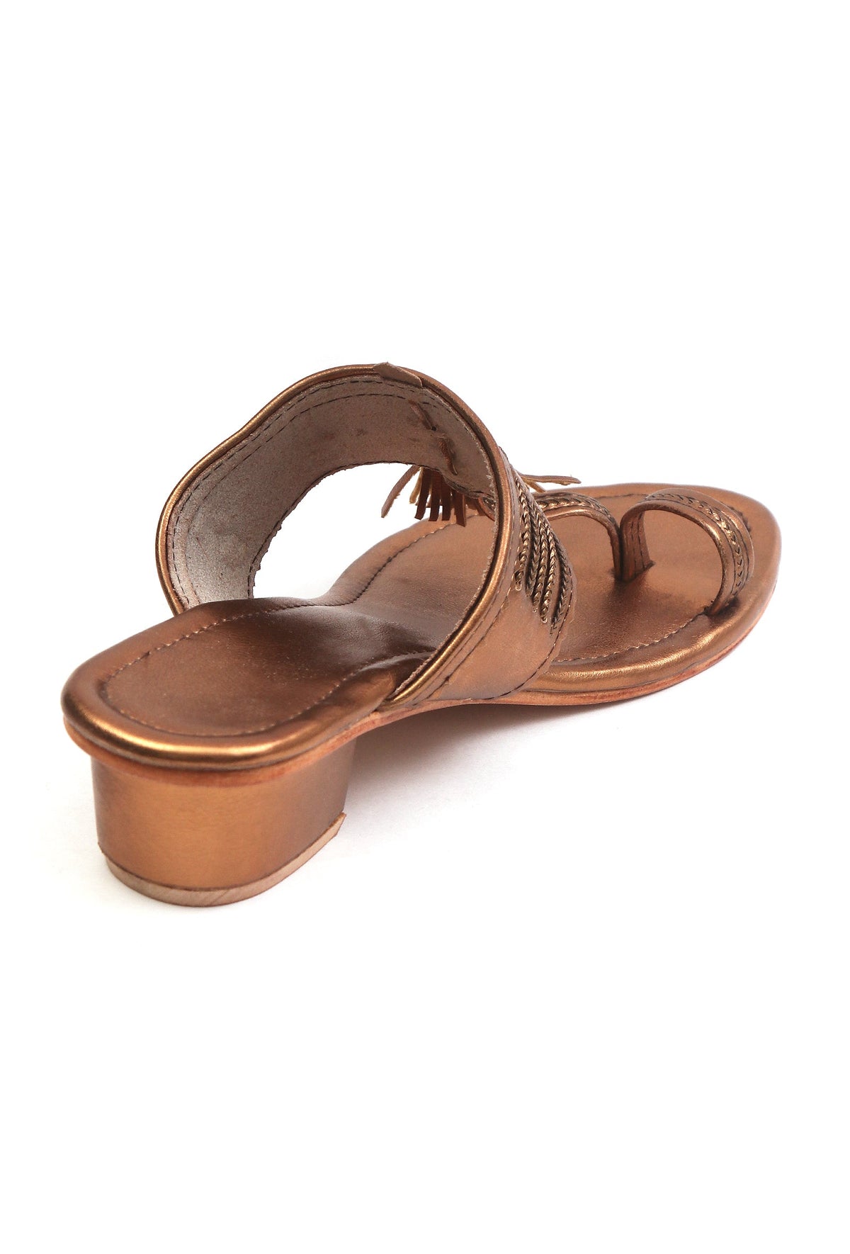 Amber Tassel Kolhapuri Heels サイズ EU38