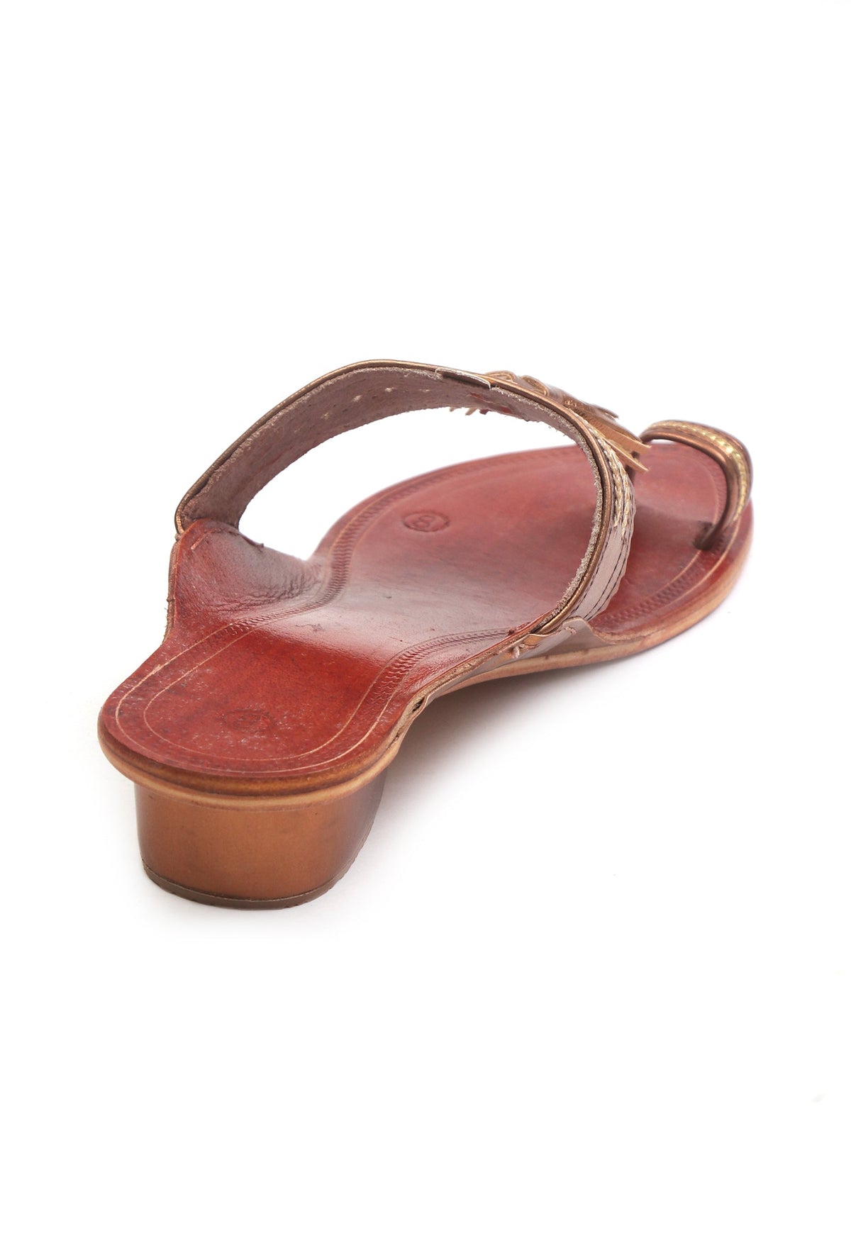 Mahogany Tassel Kolhapuri Flats サイズ EU39