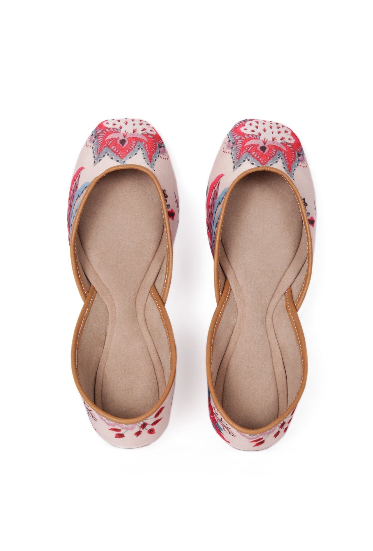 Off-White and Pink Floral Chintz Jutti サイズ EU38