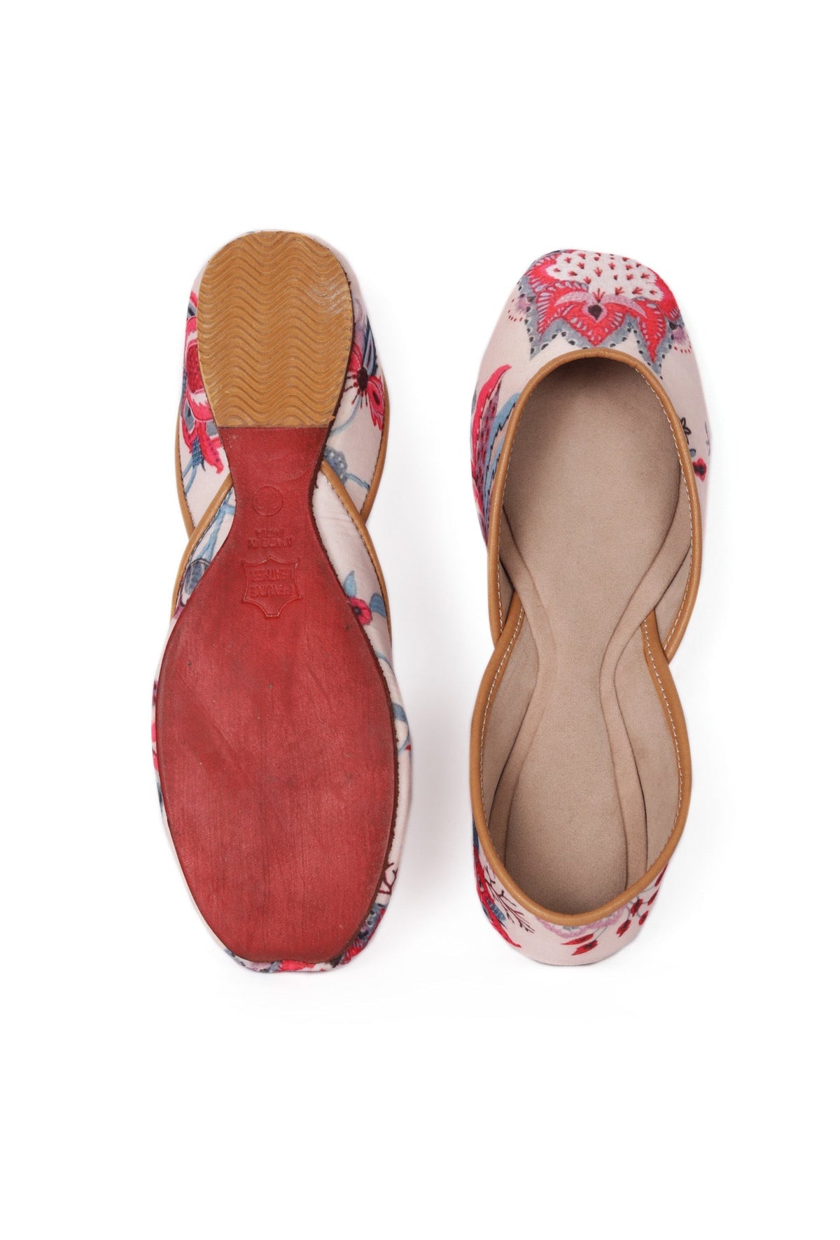 Off-White and Pink Floral Chintz Jutti サイズ EU40