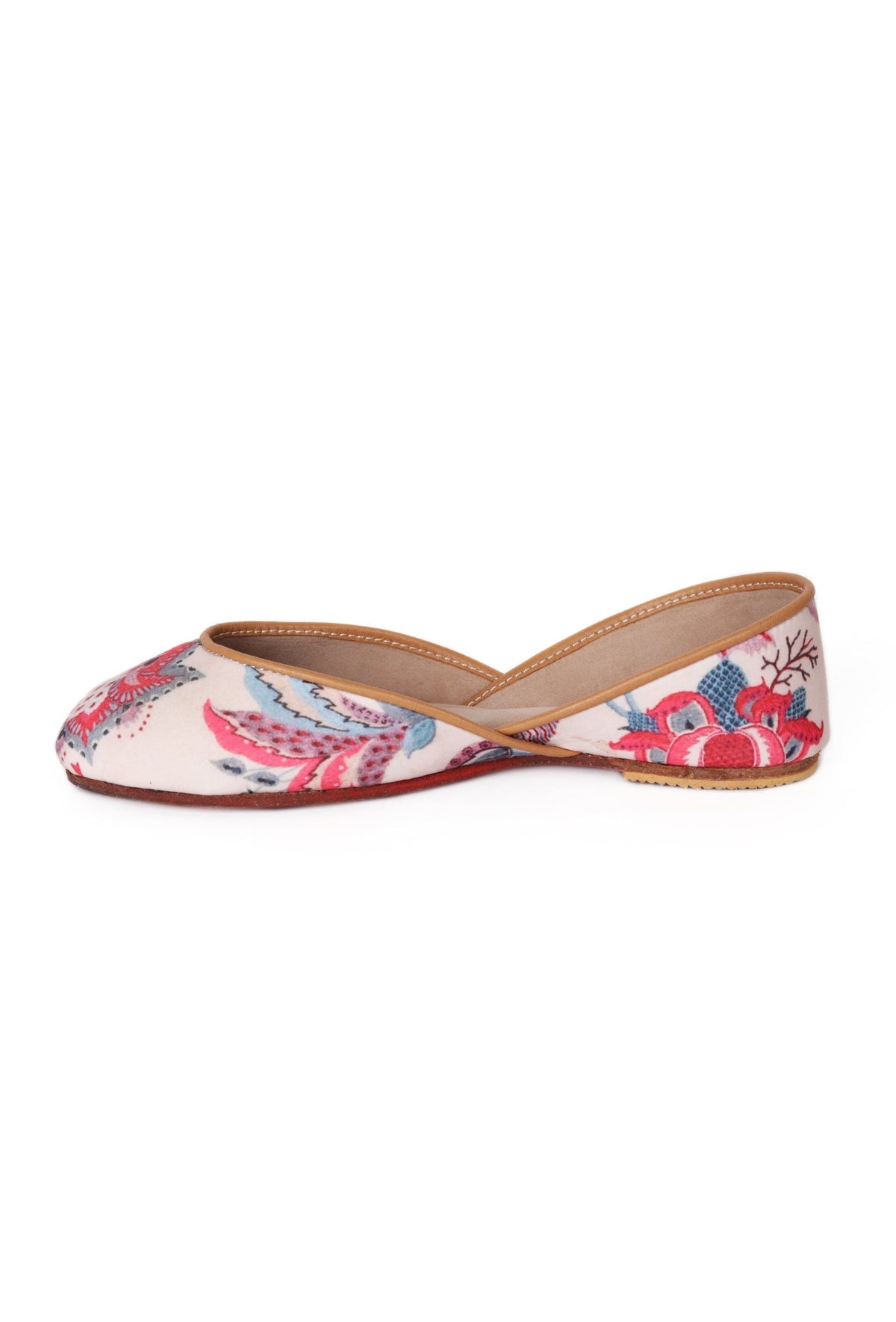 Off-White and Pink Floral Chintz Jutti サイズ EU38