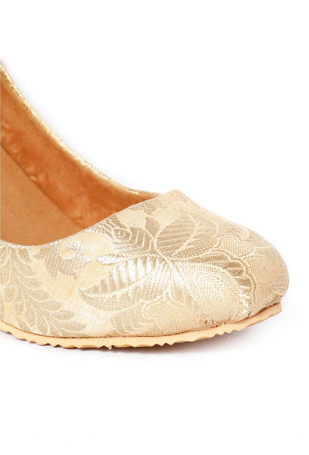 Beige Pencil Heels in Brocade サイズ EU38