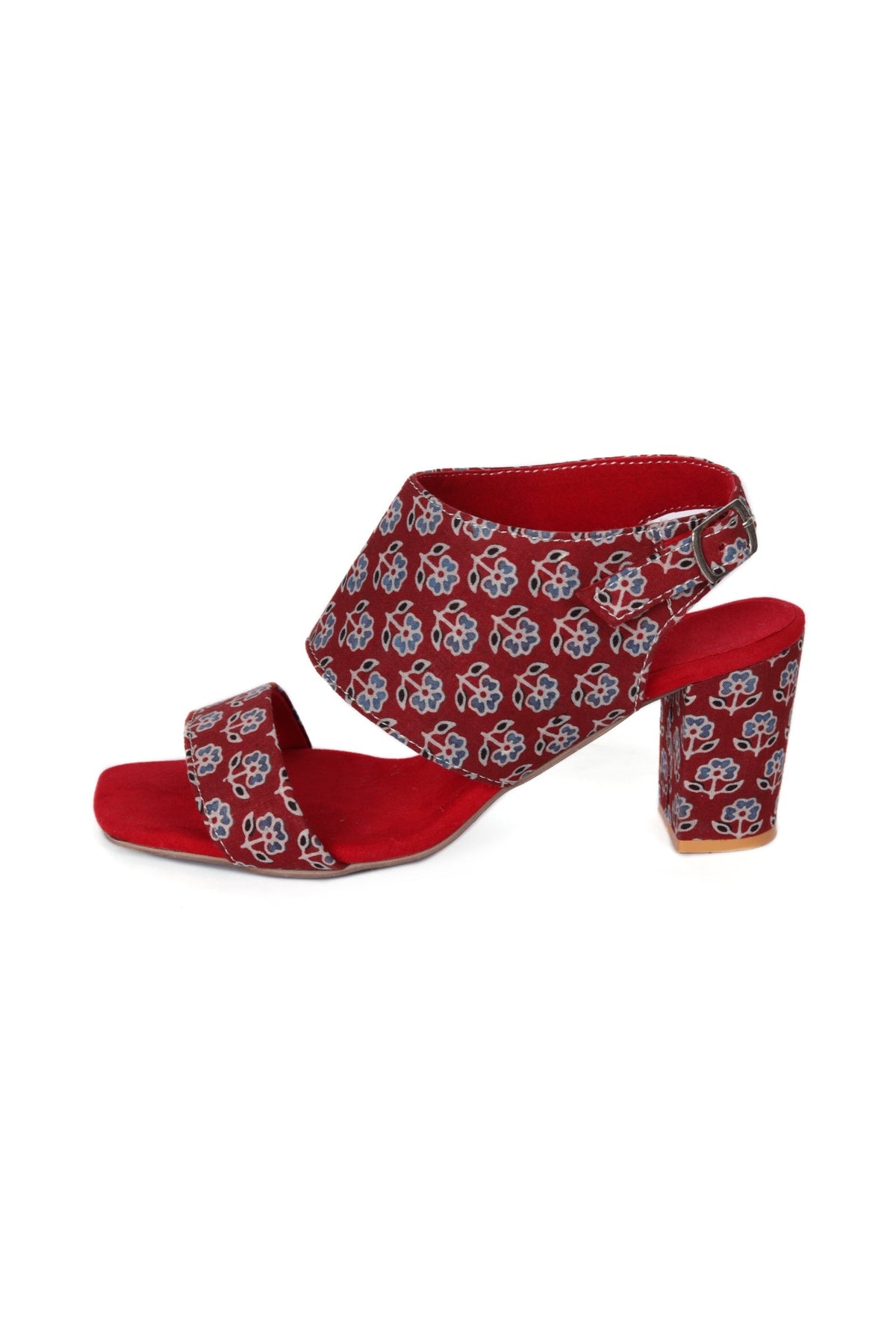 Floral Fusion Ajrakh Elegance Heels サイズ EU36