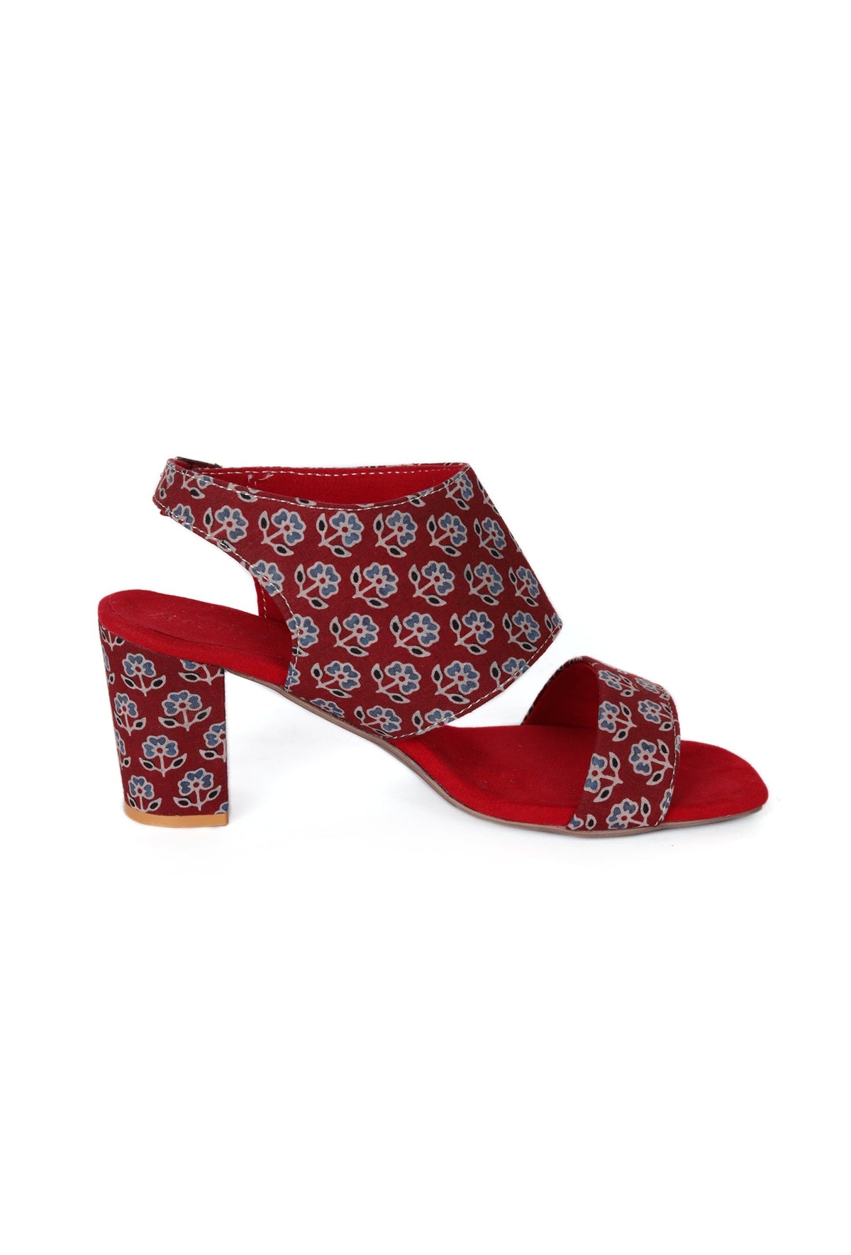 Floral Fusion Ajrakh Elegance Heels サイズ EU37