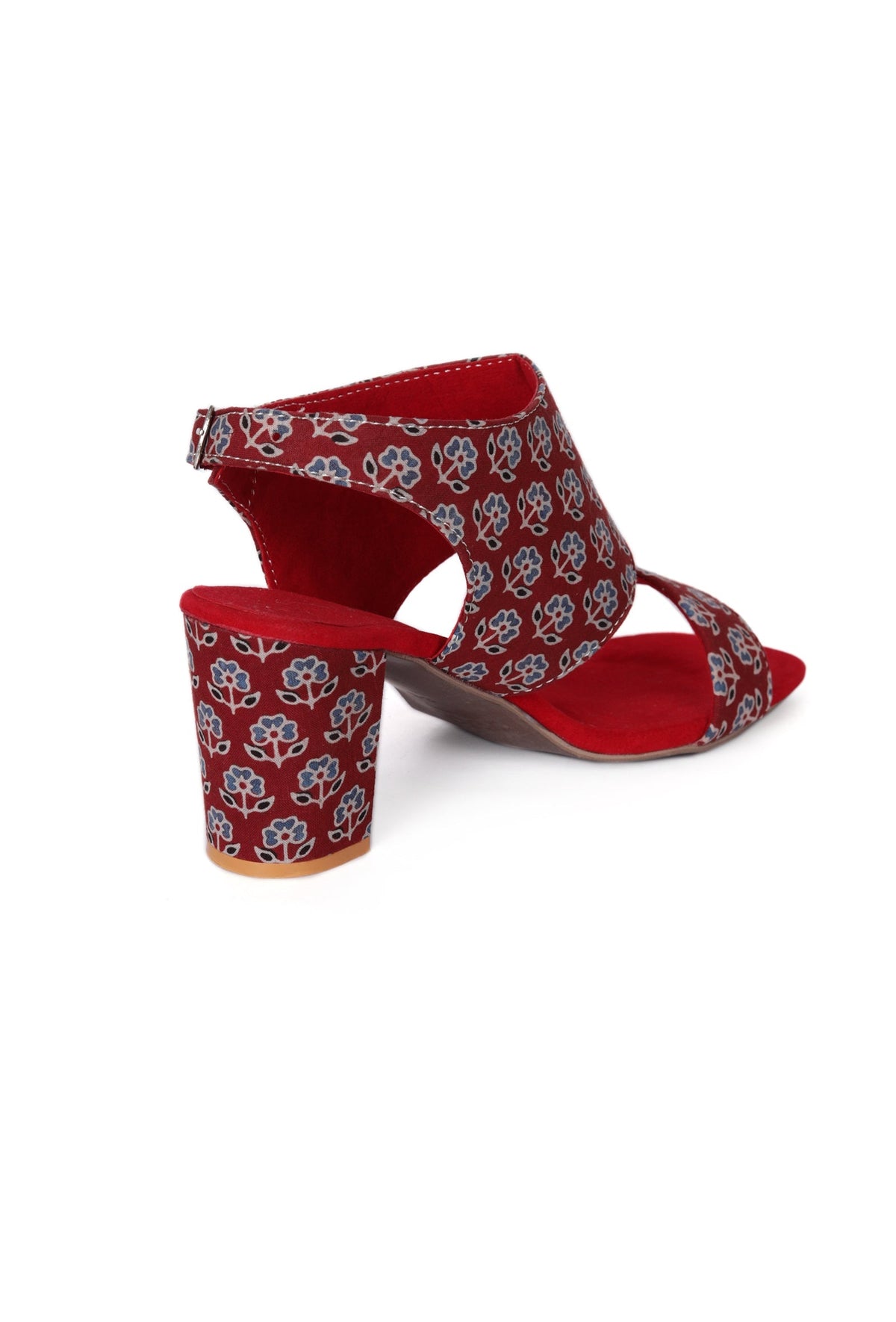 Floral Fusion Ajrakh Elegance Heels サイズ EU38