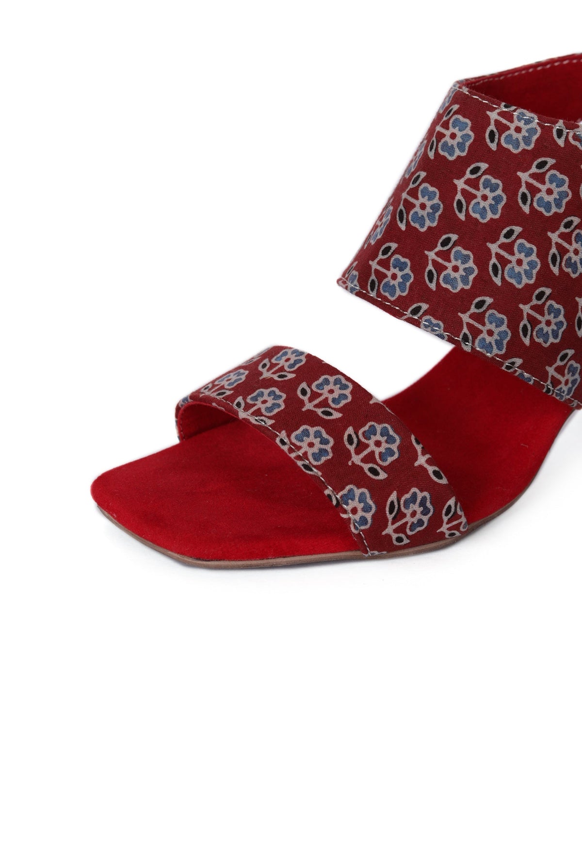 Floral Fusion Ajrakh Elegance Heels サイズ EU38