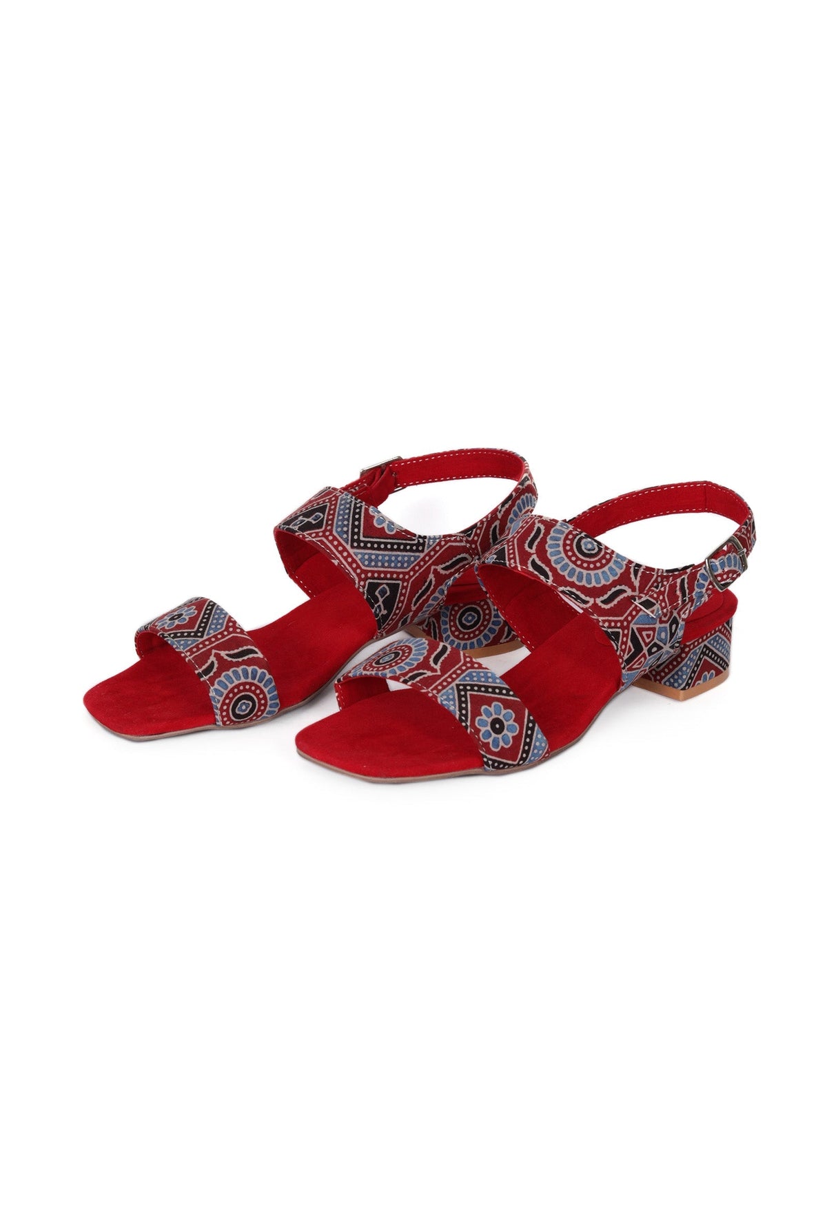 Heritage Harmony Red Ajrakh Bliss Heels サイズ EU41