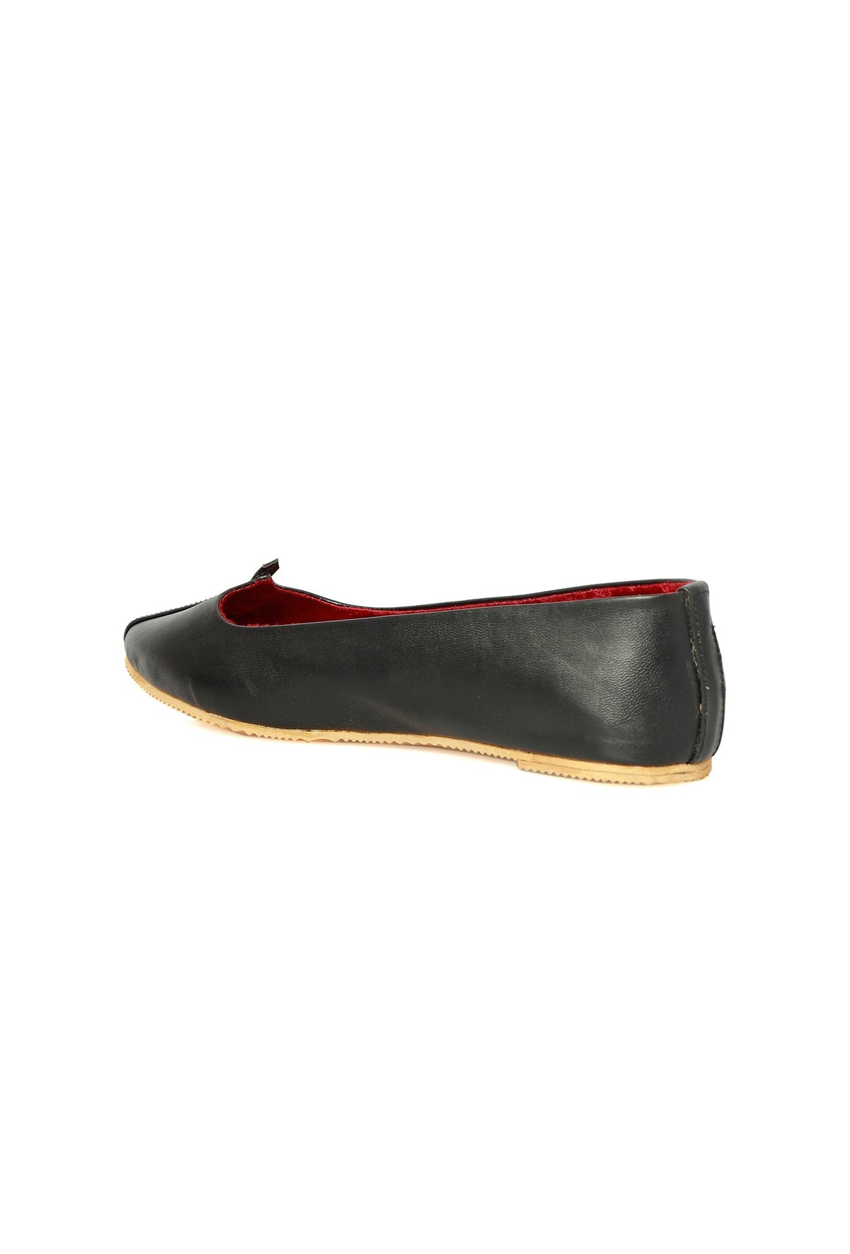 Black Cruelty-Free Leather Juttis サイズ EU41