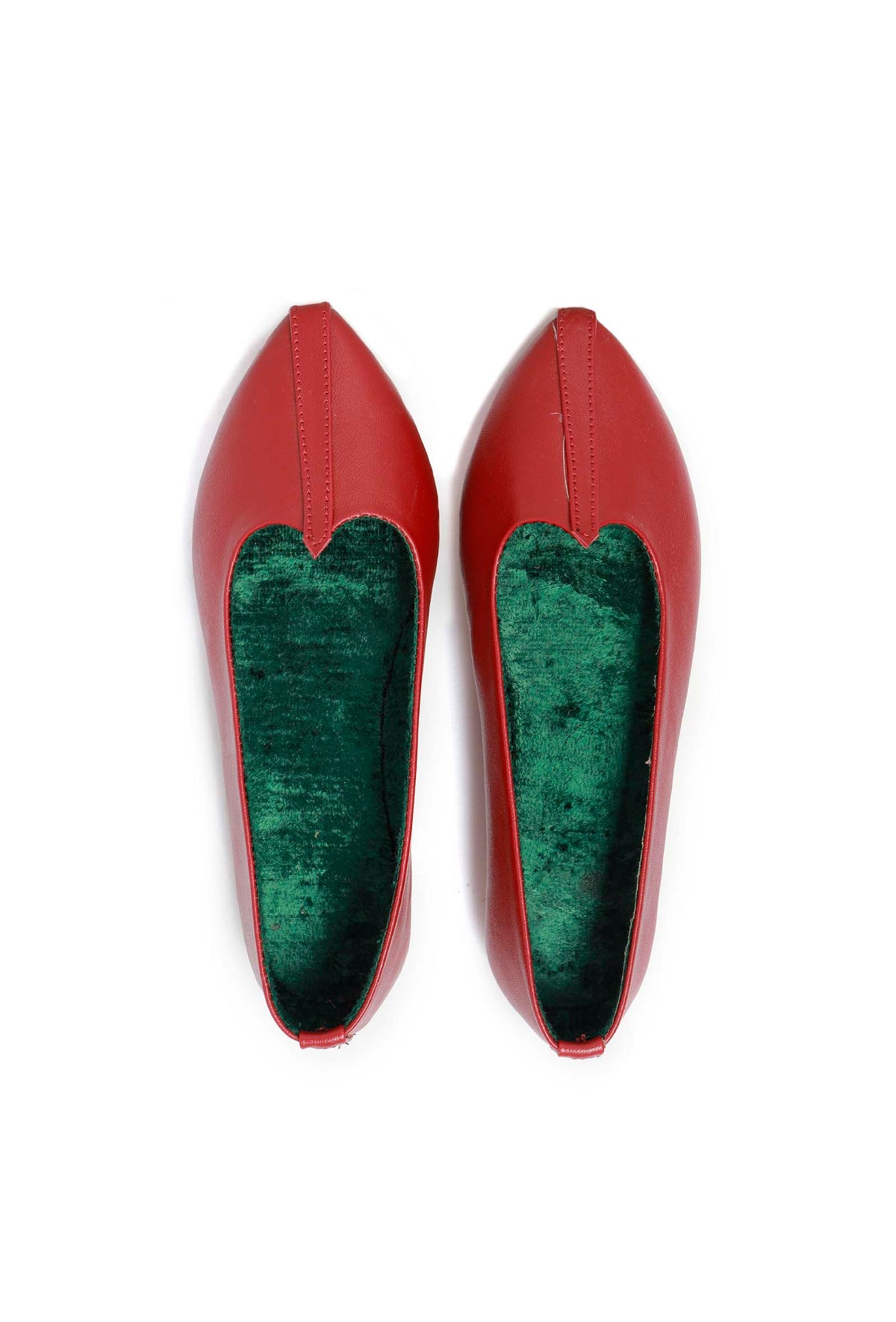 Maroon Cruelty-Free Leather Juttis サイズ EU37