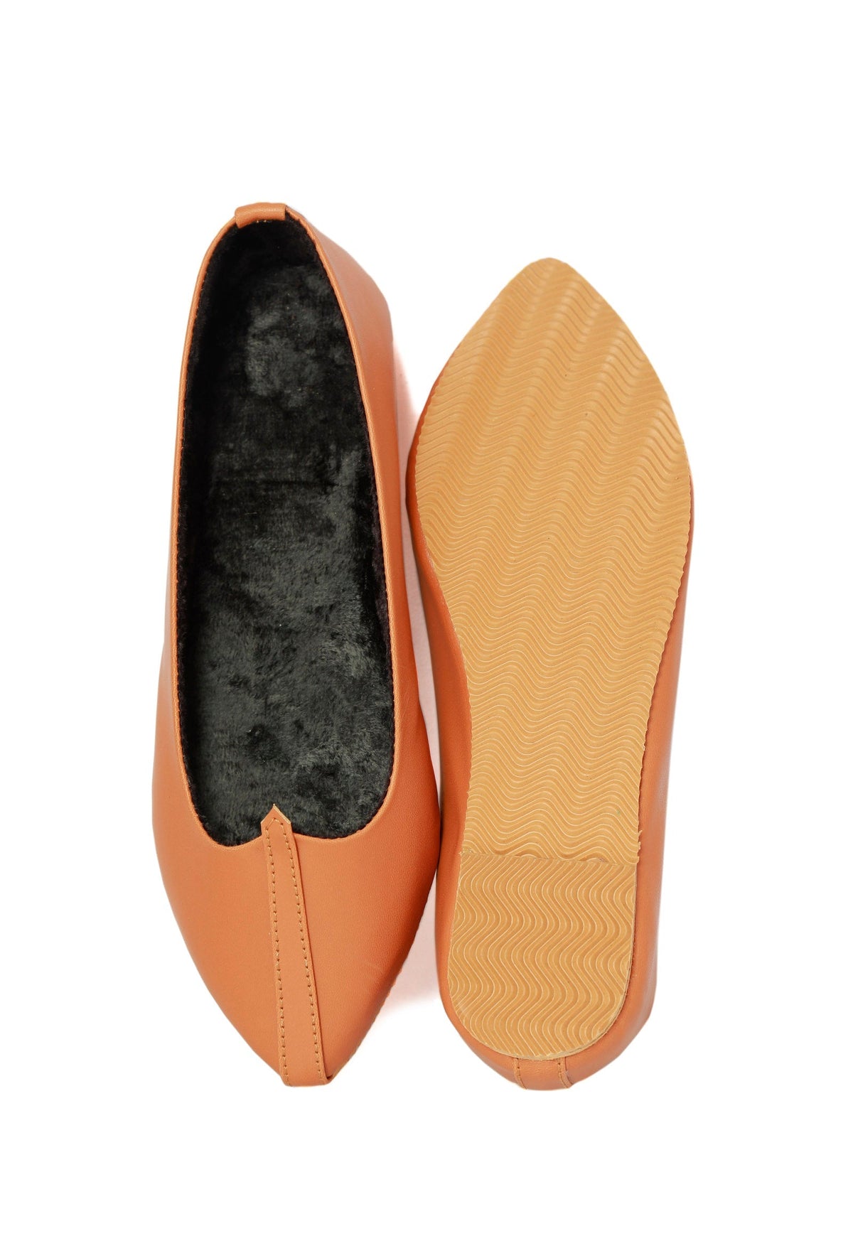 Tan Cruelty-Free Leather Juttis サイズ EU38
