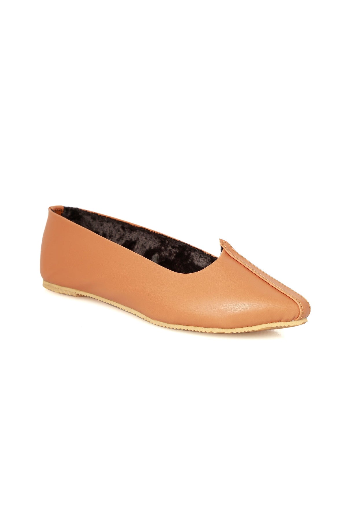 Tan Cruelty-Free Leather Juttis サイズ EU36