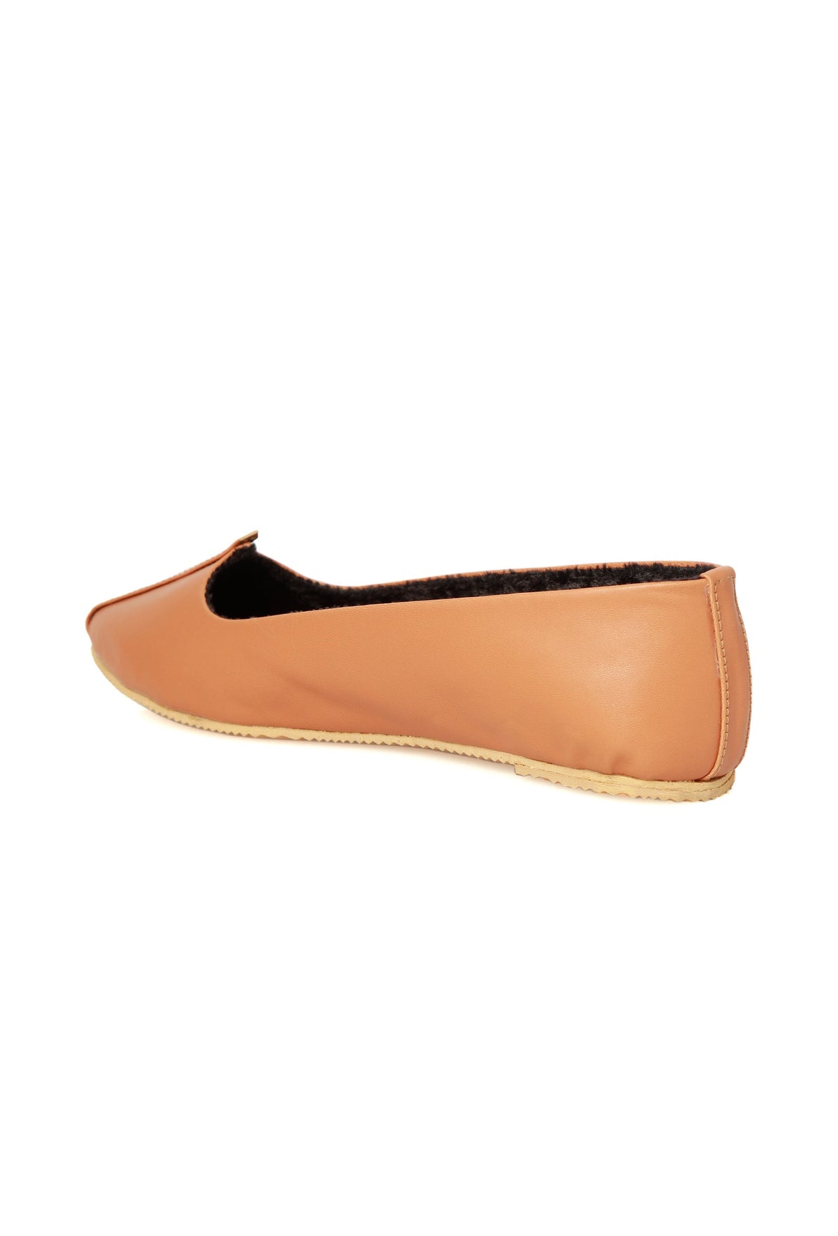 Tan Cruelty-Free Leather Juttis サイズ EU36