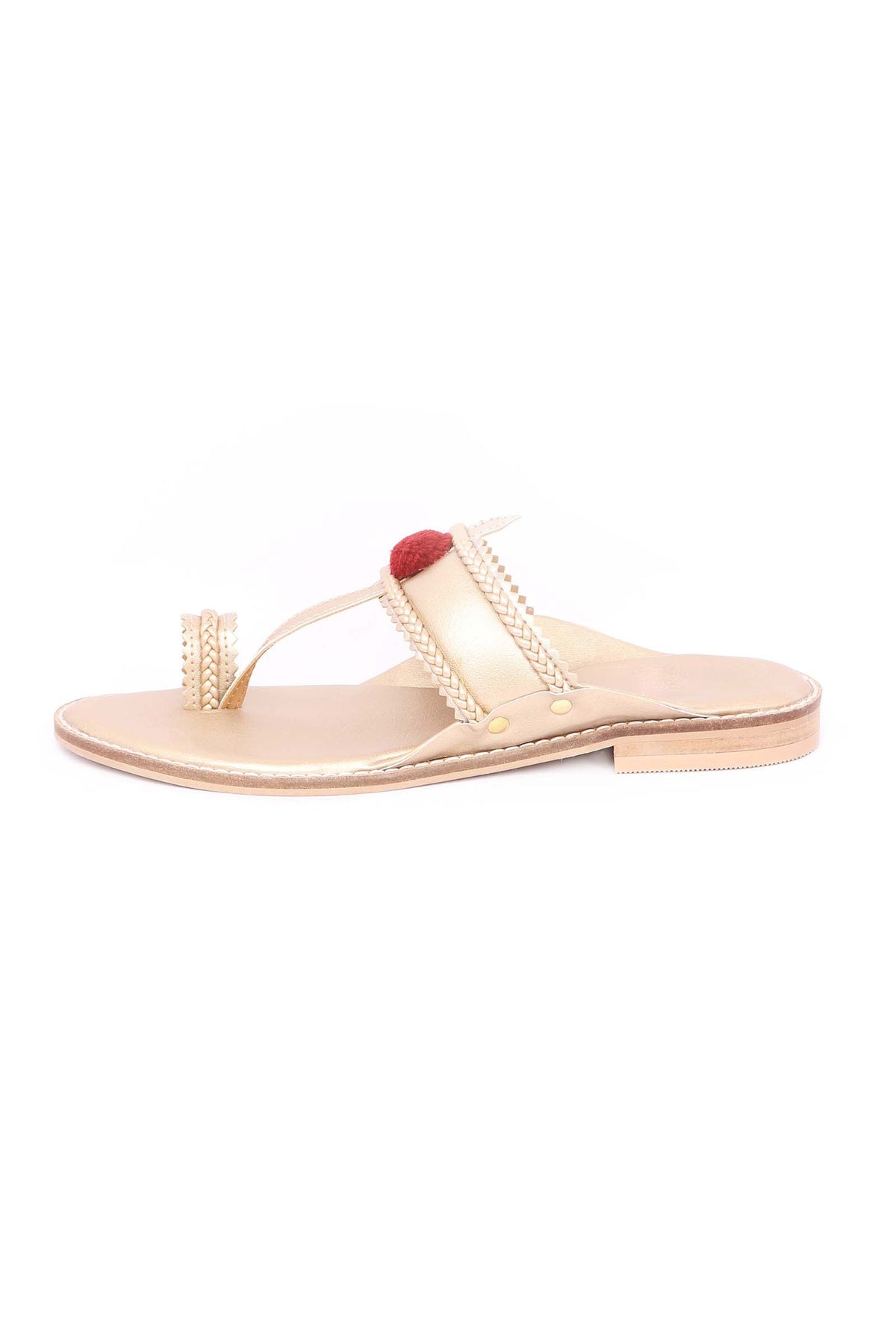 Golden Pom Pom Sandals サイズ EU39