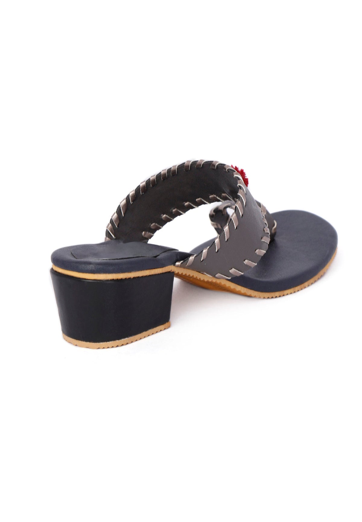 Grey Cruelty Free Heels with Pom Poms サイズ EU37
