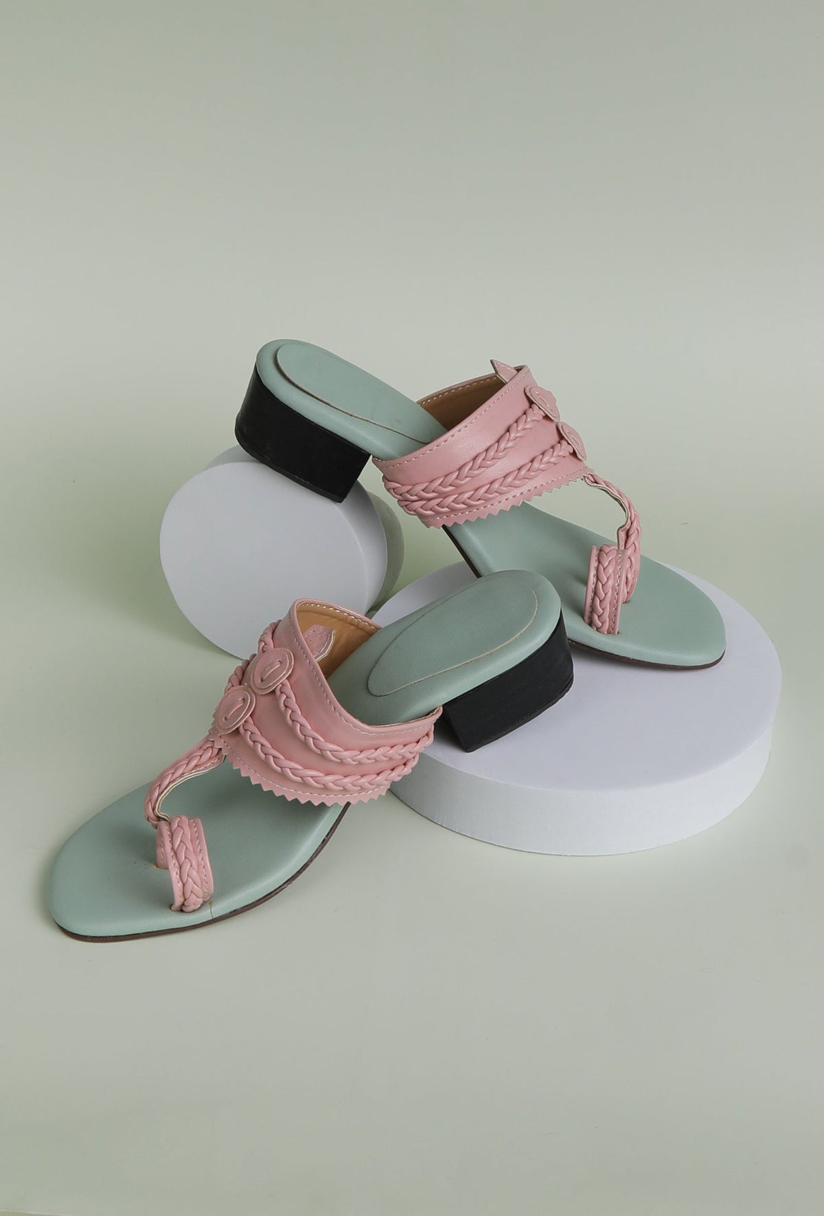 Pastel Pink and Blue Cruelty Free Heels サイズ EU41
