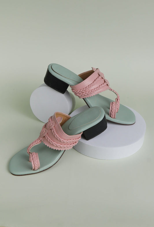Pastel Pink and Blue Cruelty Free Heels サイズ EU38