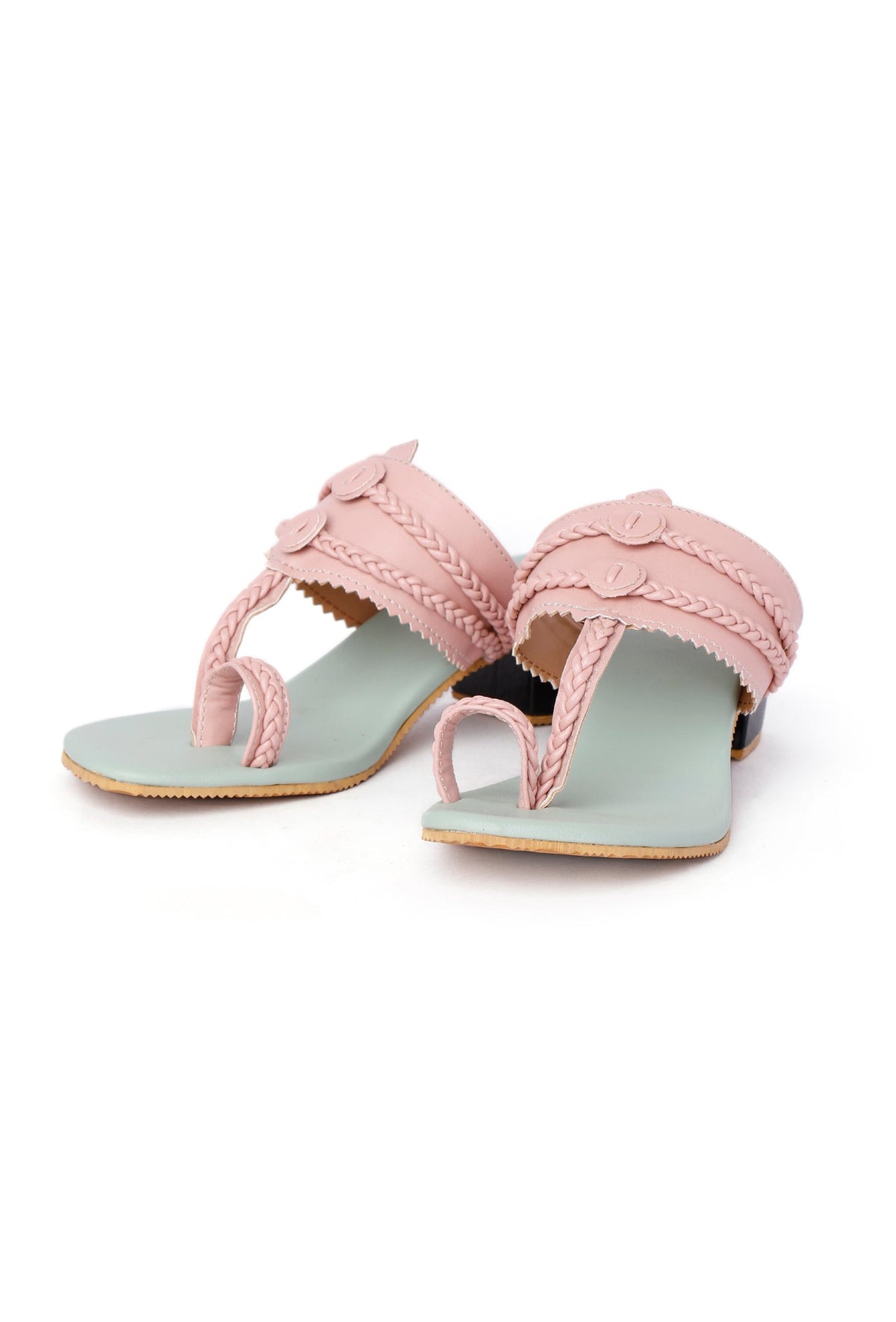 Pastel Pink and Blue Cruelty Free Heels サイズ EU36