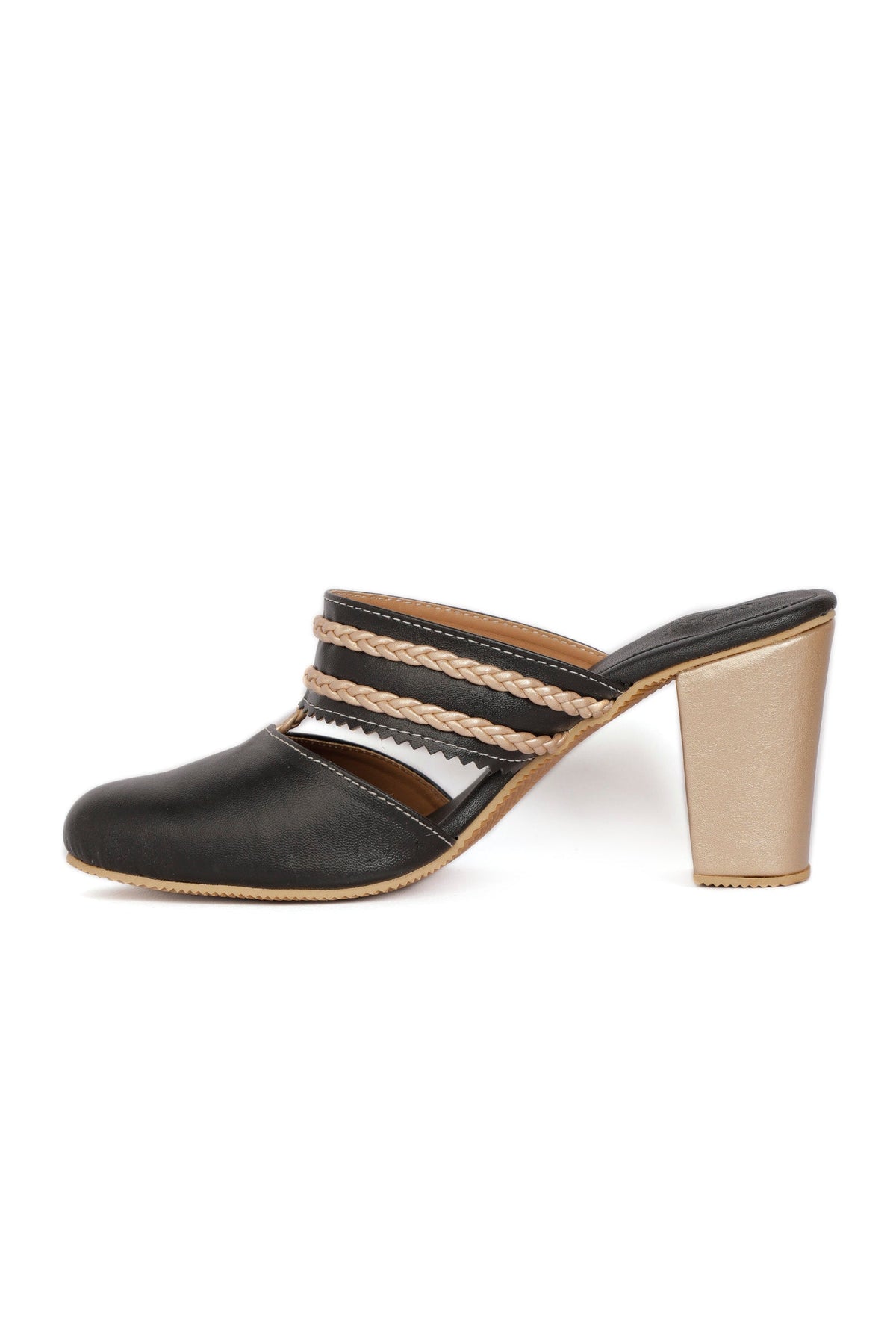 Black Sunheri Braided Block Heels サイズ EU35
