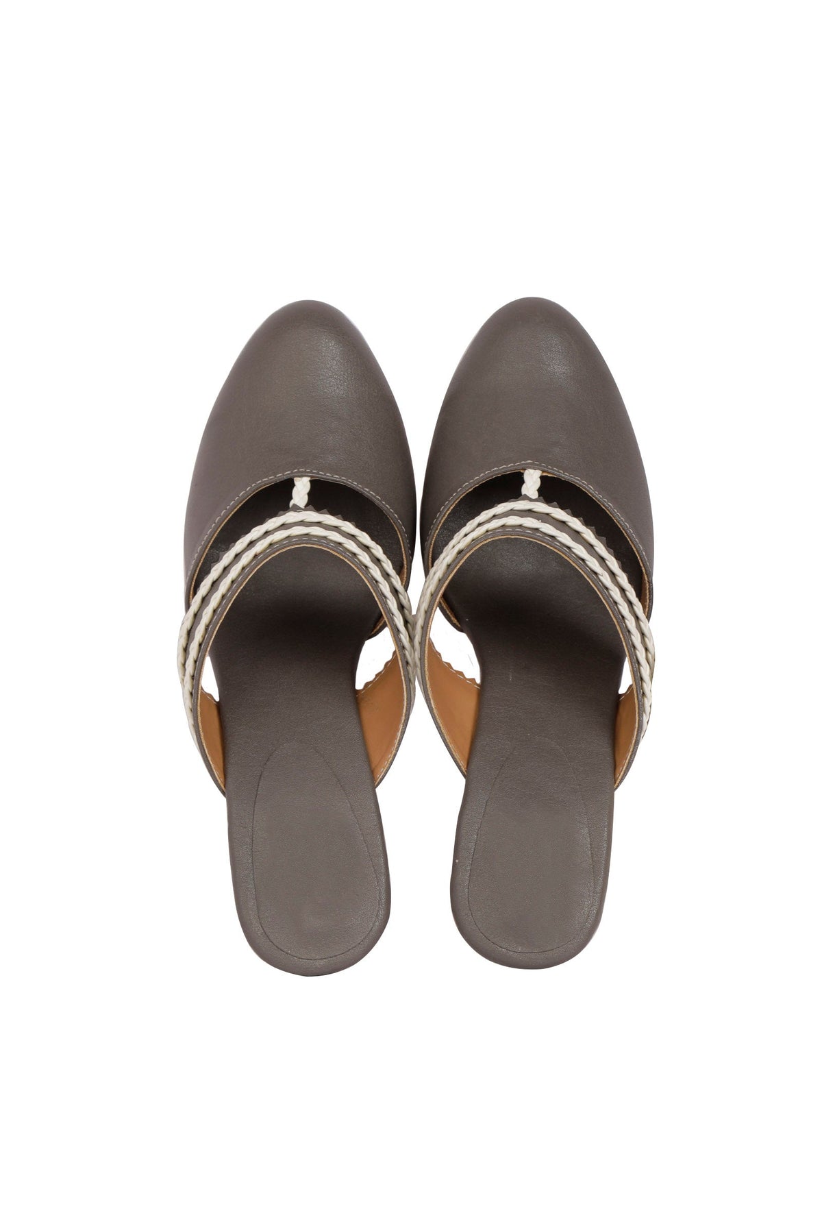 Grey Safed Braided Block Heels サイズ EU38
