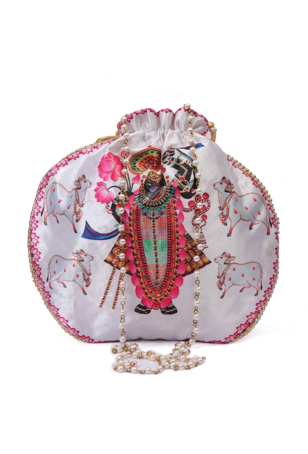 White Shreenath Blessings Potli