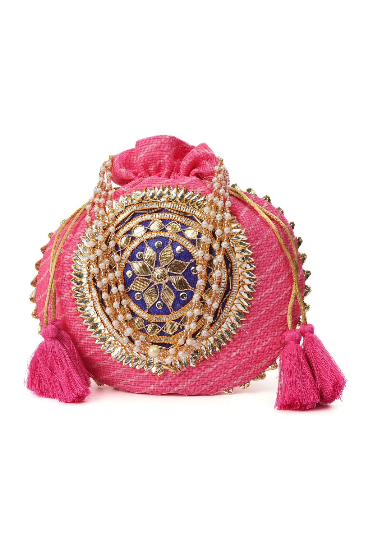 Soft Pink Gotapatti Potli