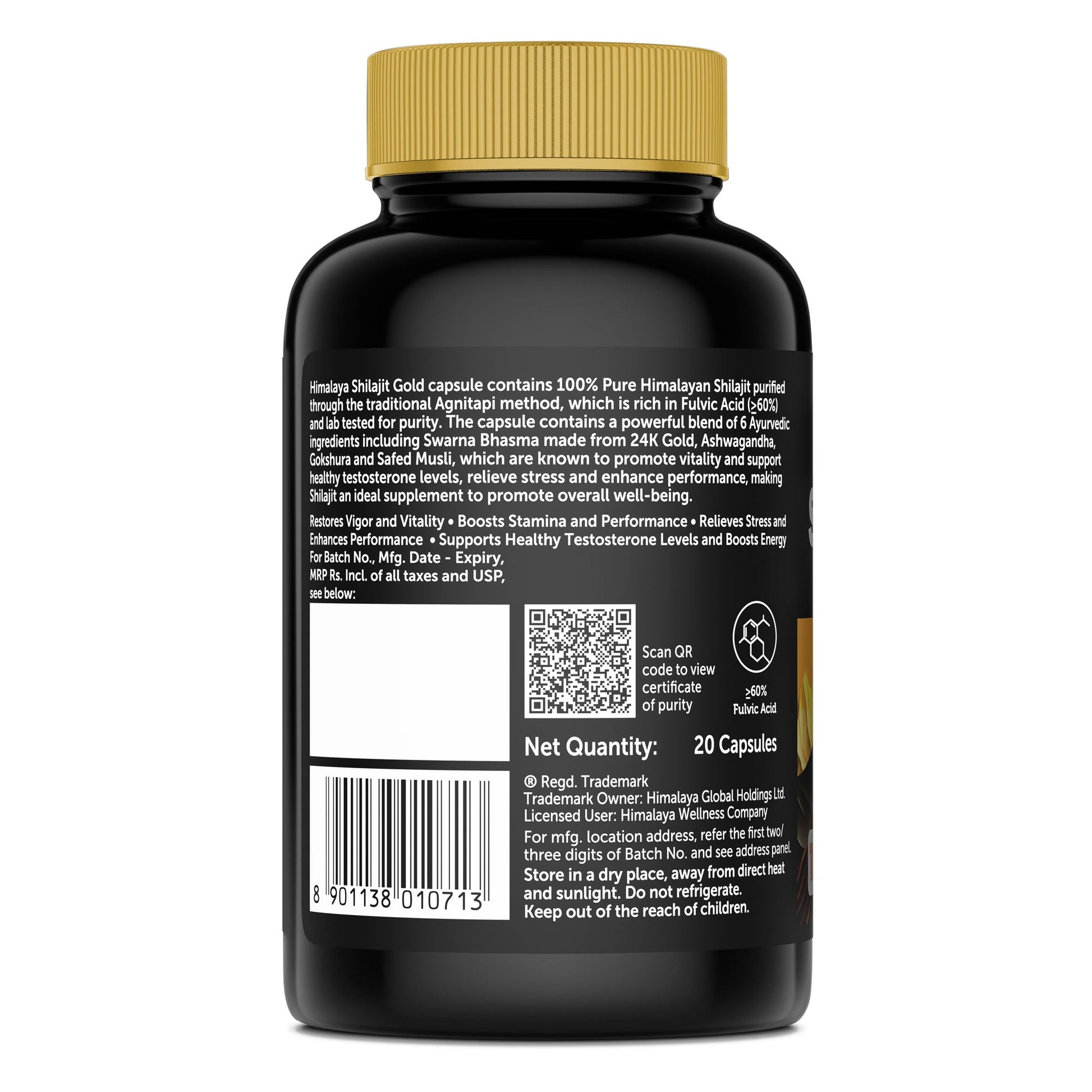 Himalaya Shilajit Gold Capsules 20s