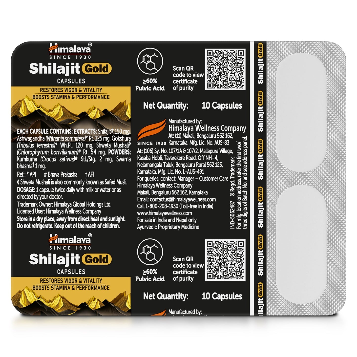 Himalaya Shilajit Gold Capsules 20s