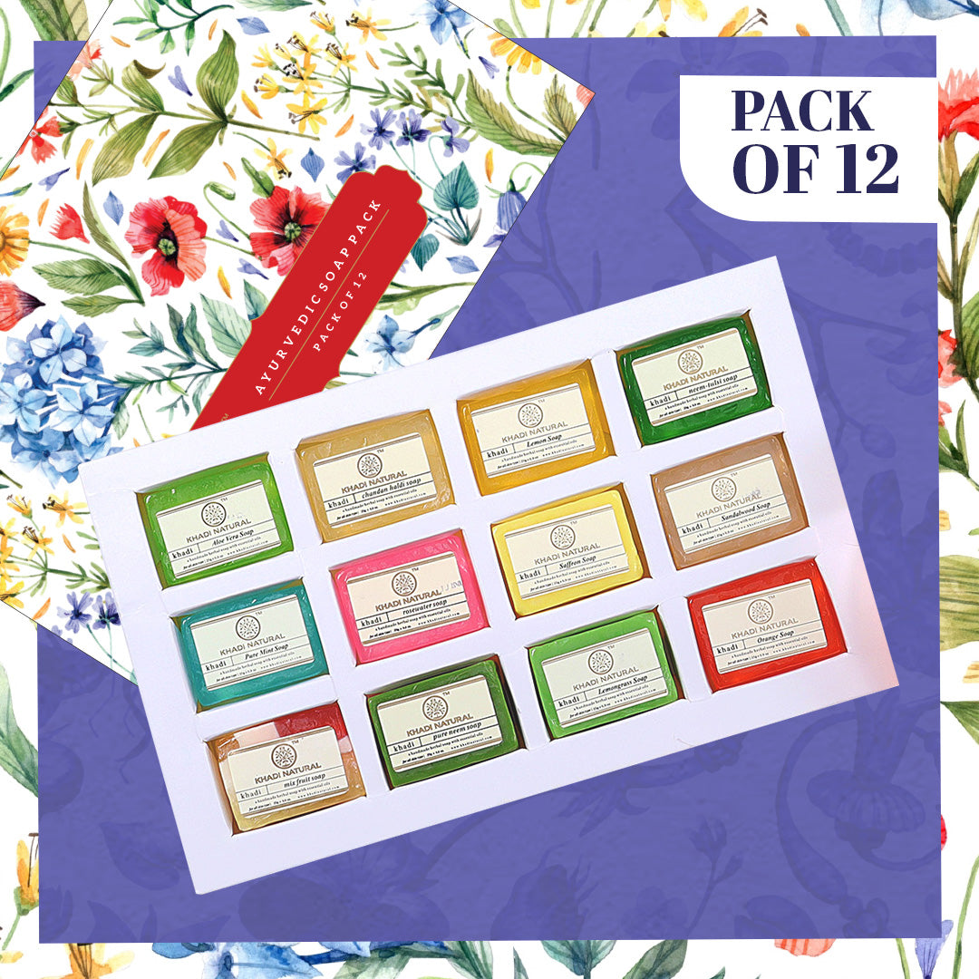 Handmade Soap Collection ,Pack of 12 (25g Each) 25g Each