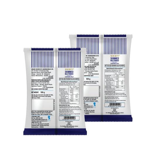 【Society Tea】 Skimmed Milk Powder - Pack of 2｜スキムミルクパウダー 2個パック｜500 g x 2
