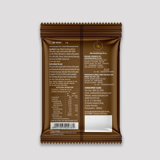 【Society Tea】 Society Daily Coffee Premix Pouch｜デイリー コーヒープレミックス パウチ｜1 kg