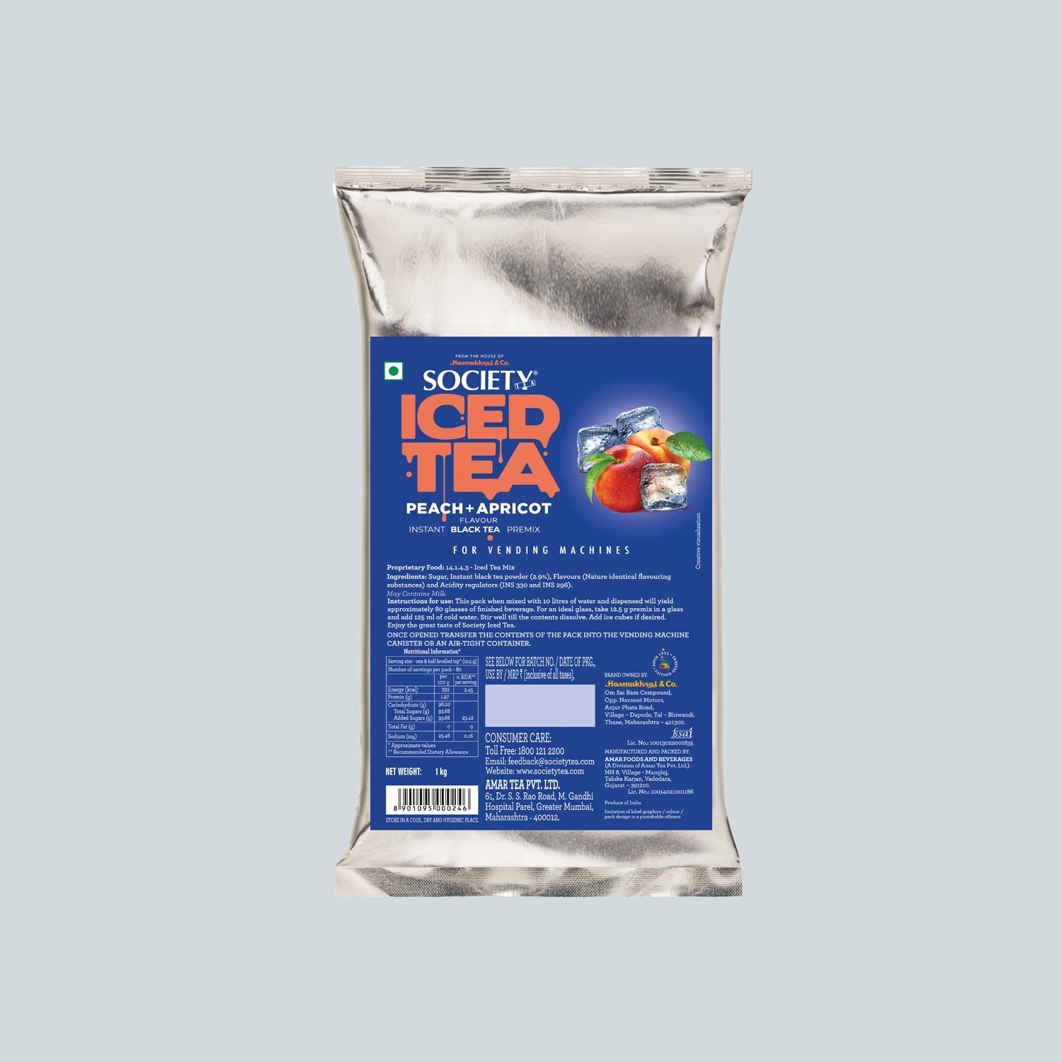 Society Iced Tea Peach & Apricot Premix Pouch 100 g