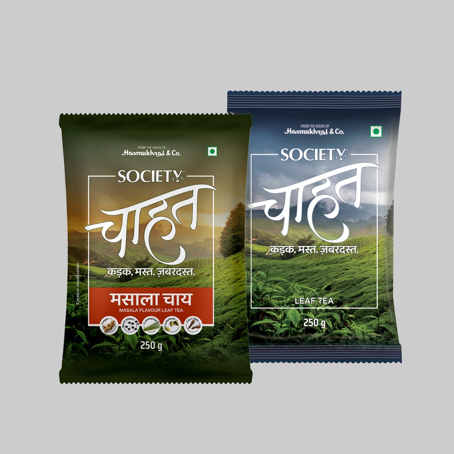 Society Chahat leaf tea & Society Chahat Masala pouch 250g Combo 250g