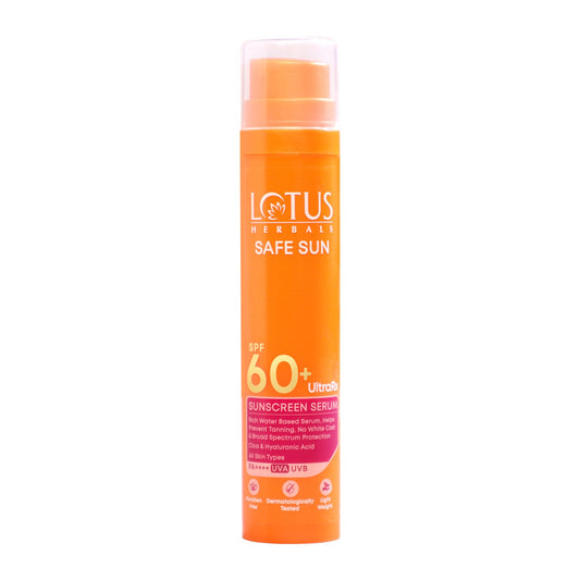【Lotus Herbals】 Safe Sun UltraRX Sunscreen Serum SPF 60 PA++++｜セーフサン ウルトラRX サンスクリーン セラム PA+++｜50ml