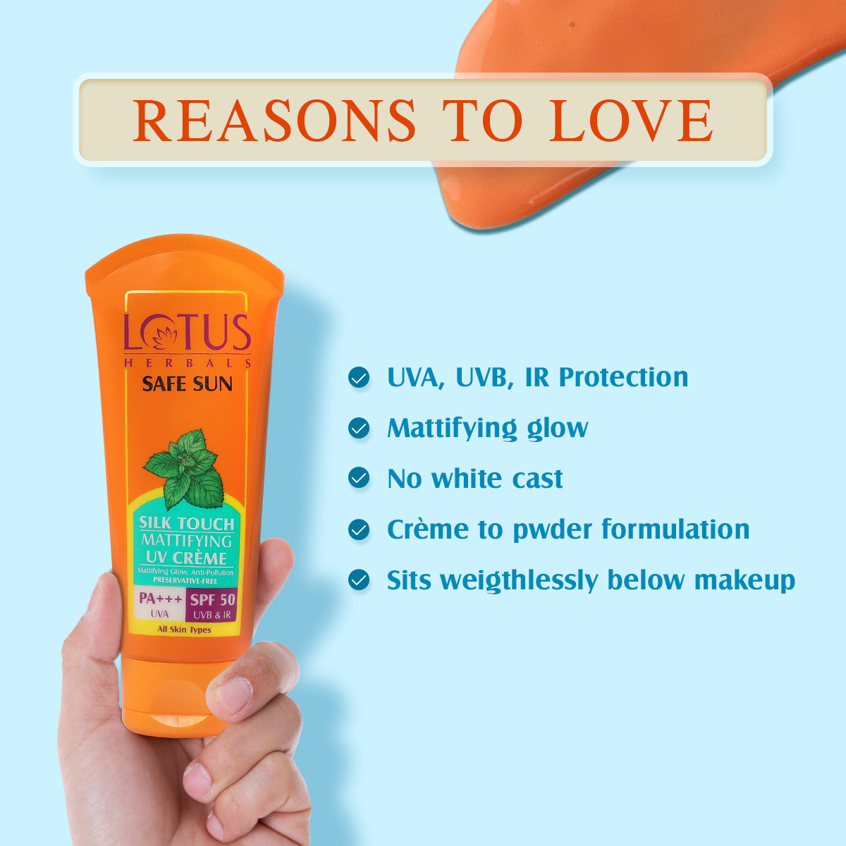 Safe Sun Silk Touch Mattifying UV Crème SPF 50 75 g
