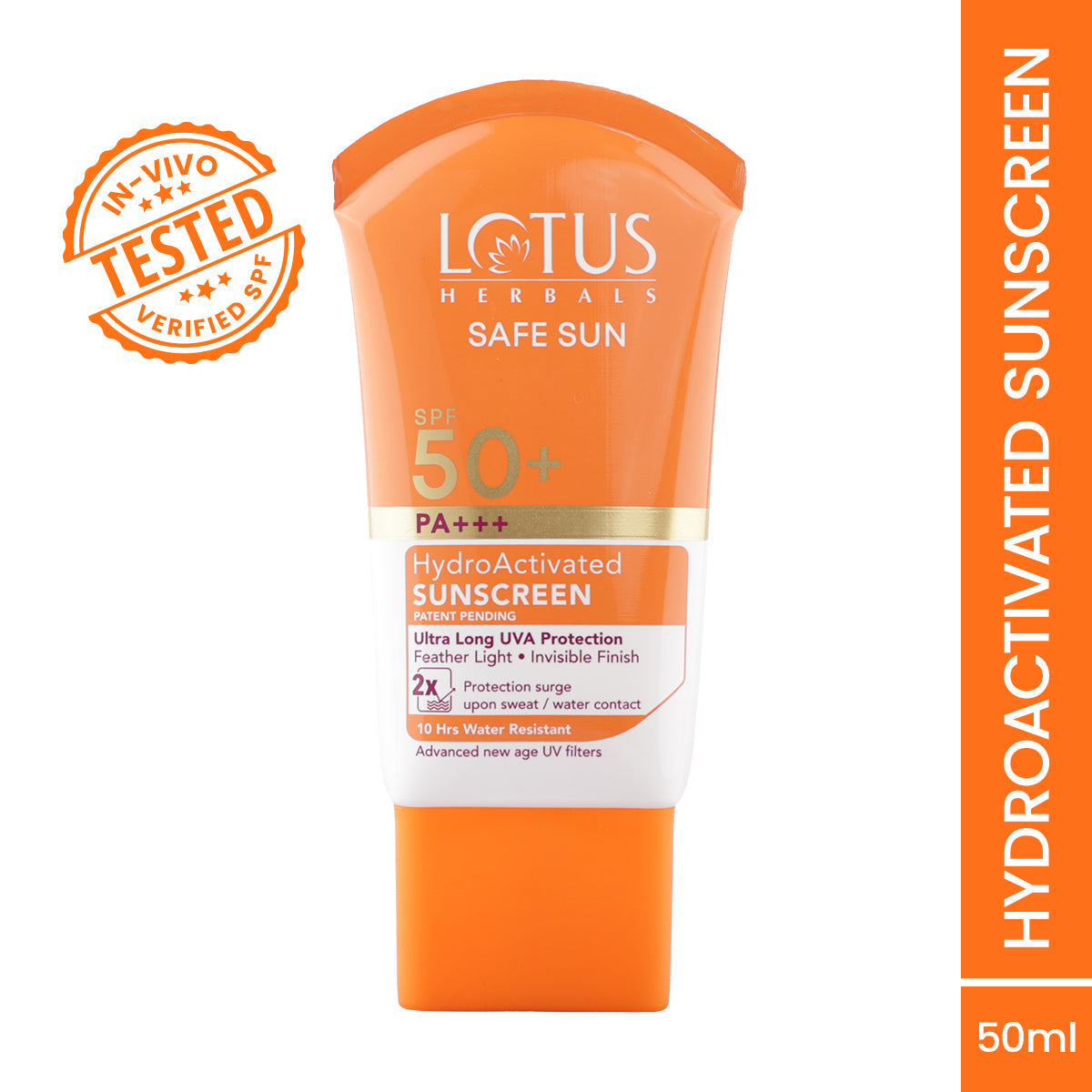 Safe Sun HydroActivated Sunscreen SPF 50+ PA+++ 50ml