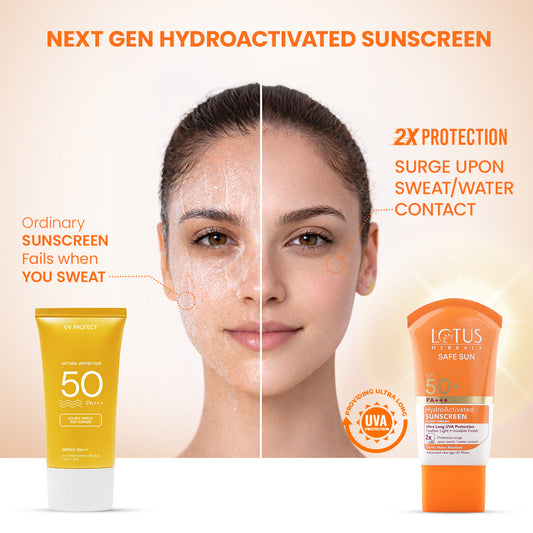 Safe Sun HydroActivated Sunscreen SPF 50+ PA+++ 50ml