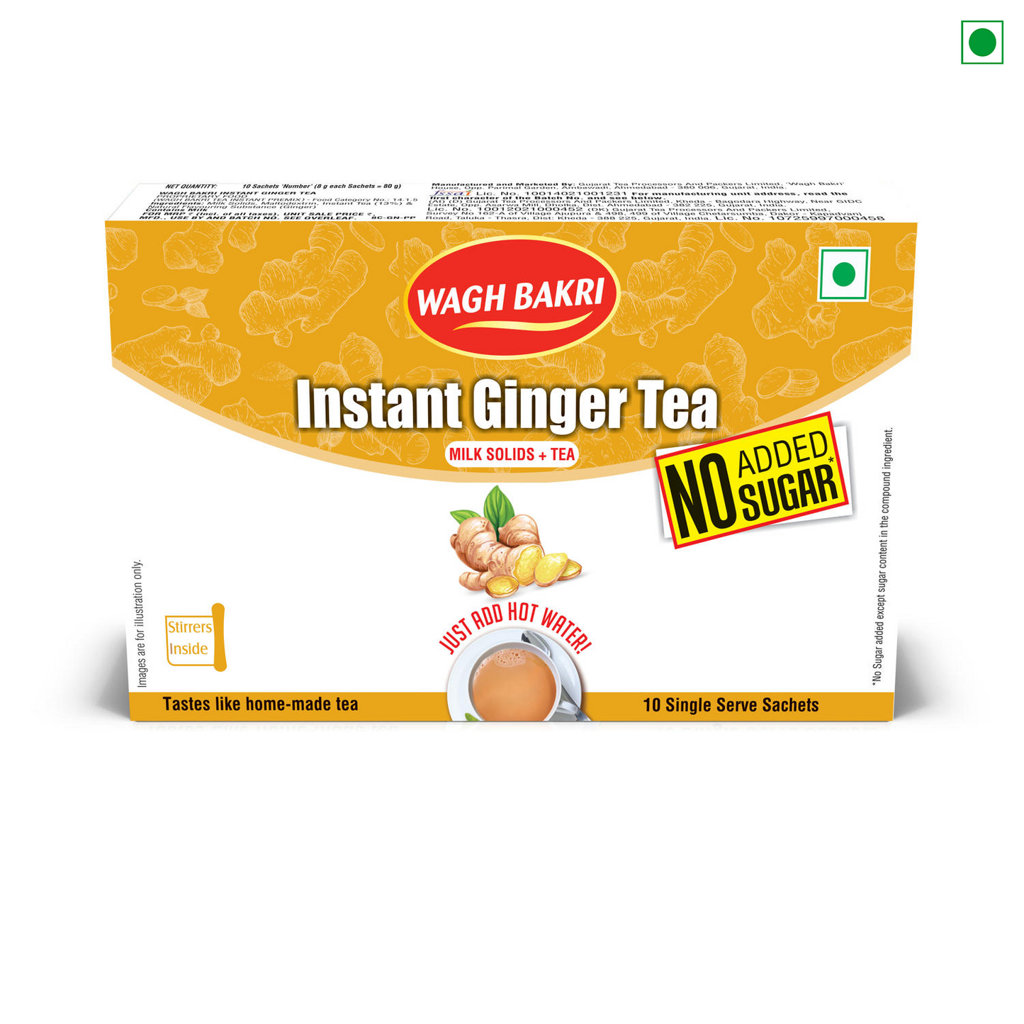 Instant Tea Premix Ginger - No Added Sugar