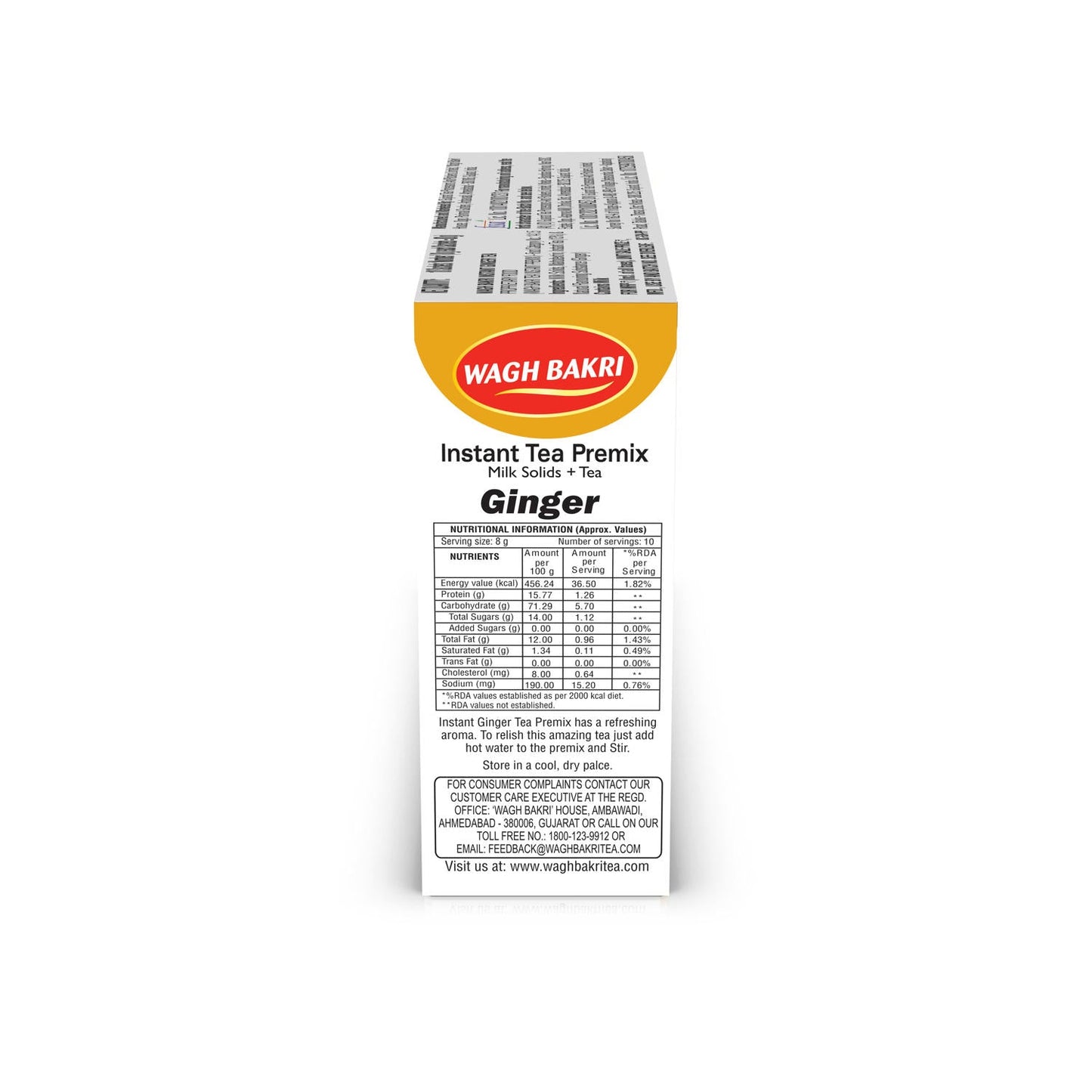 Instant Tea Premix Ginger - No Added Sugar